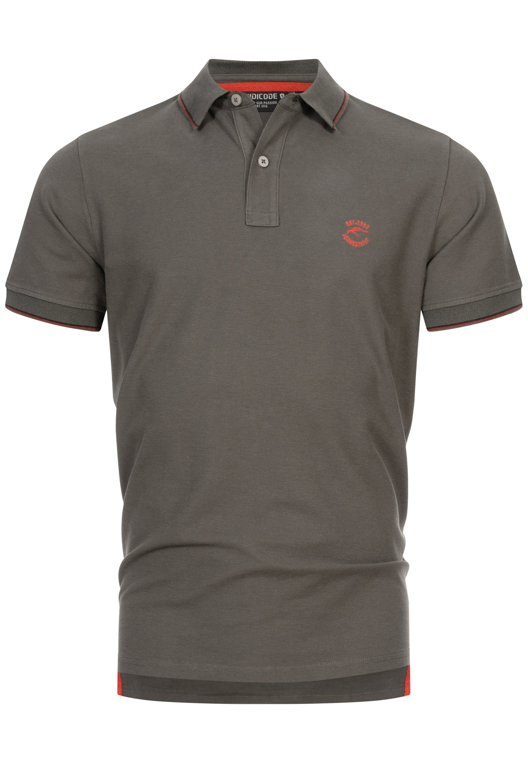 Indicode Poloshirt Wallo 100% Baumwolle günstig online kaufen
