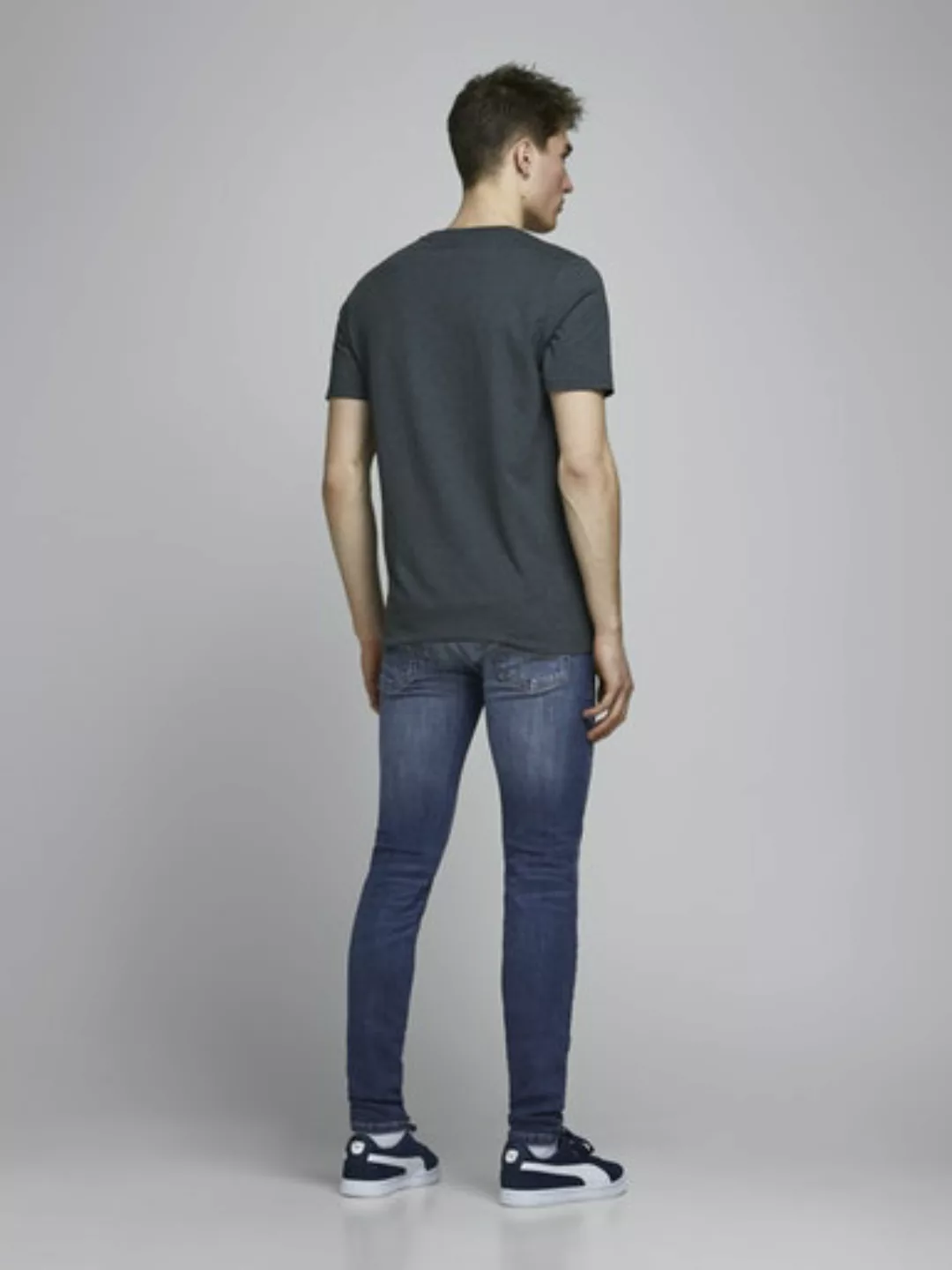 Jack & Jones Herren Jeans JJILIAM JJORIGINAL AGI 004 - Skinny Fit - Blau - günstig online kaufen