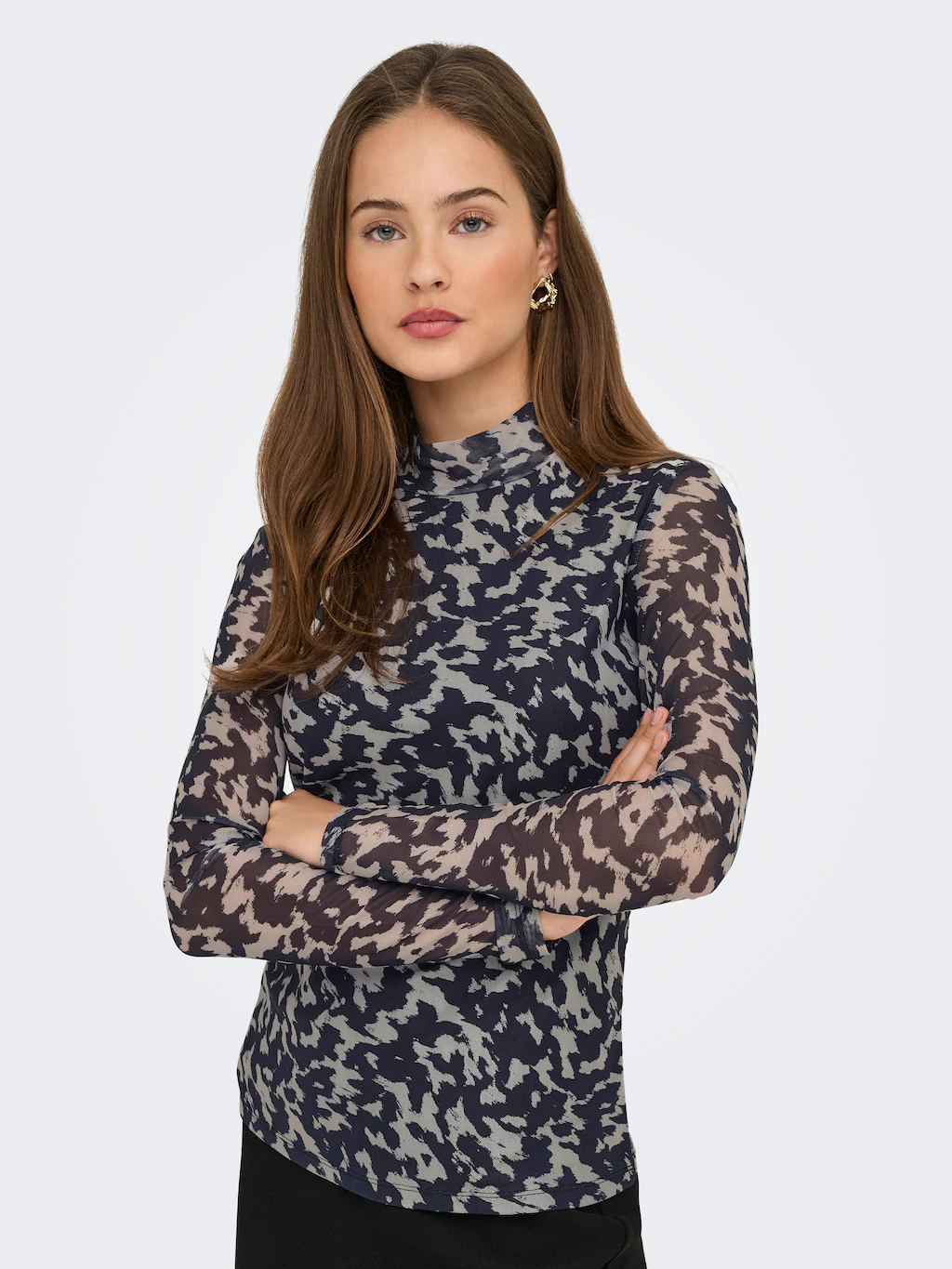 ONLY Langarmshirt "ONLERICA LIFE MESH L/S TOP JRS NOOS" günstig online kaufen