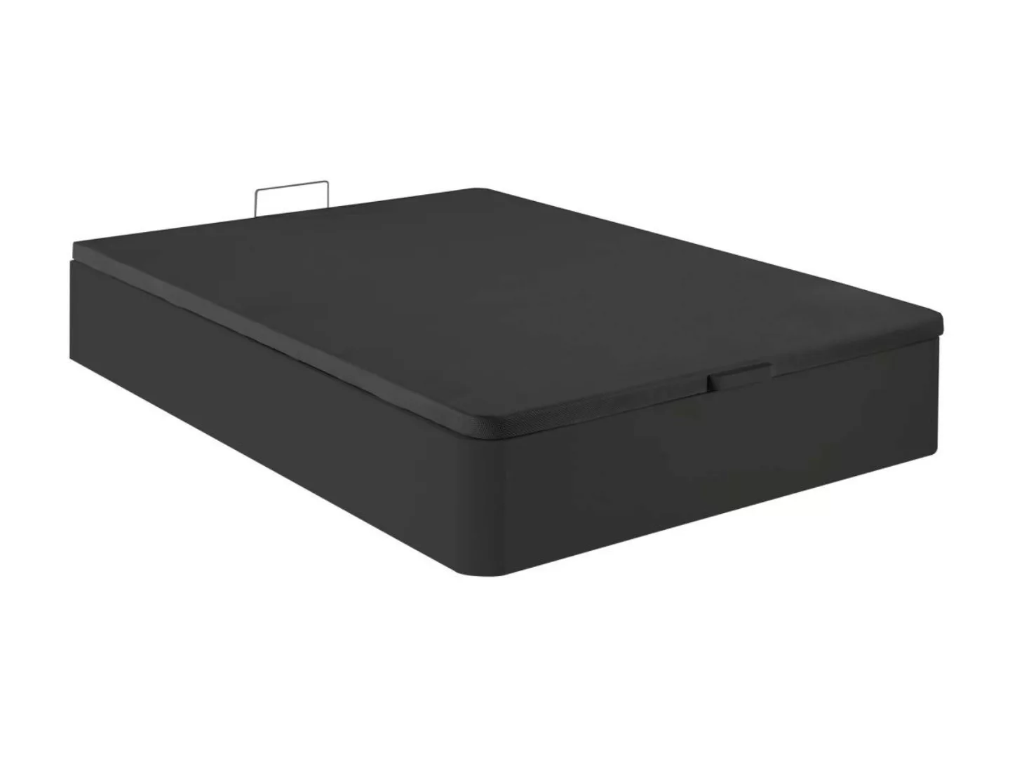 Bettgestell mit Bettkasten - 140 x 190 cm - Schwarz matt - HESTIA von YSMÉE günstig online kaufen