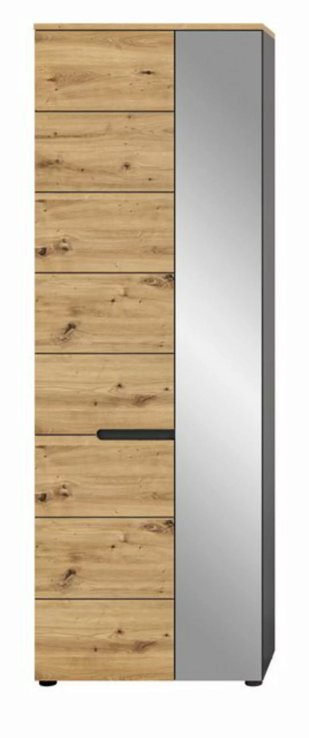 Inn.Furn Garderobenschrank Cooper (in Artisan Eiche und grau, 65 x 190 cm) günstig online kaufen