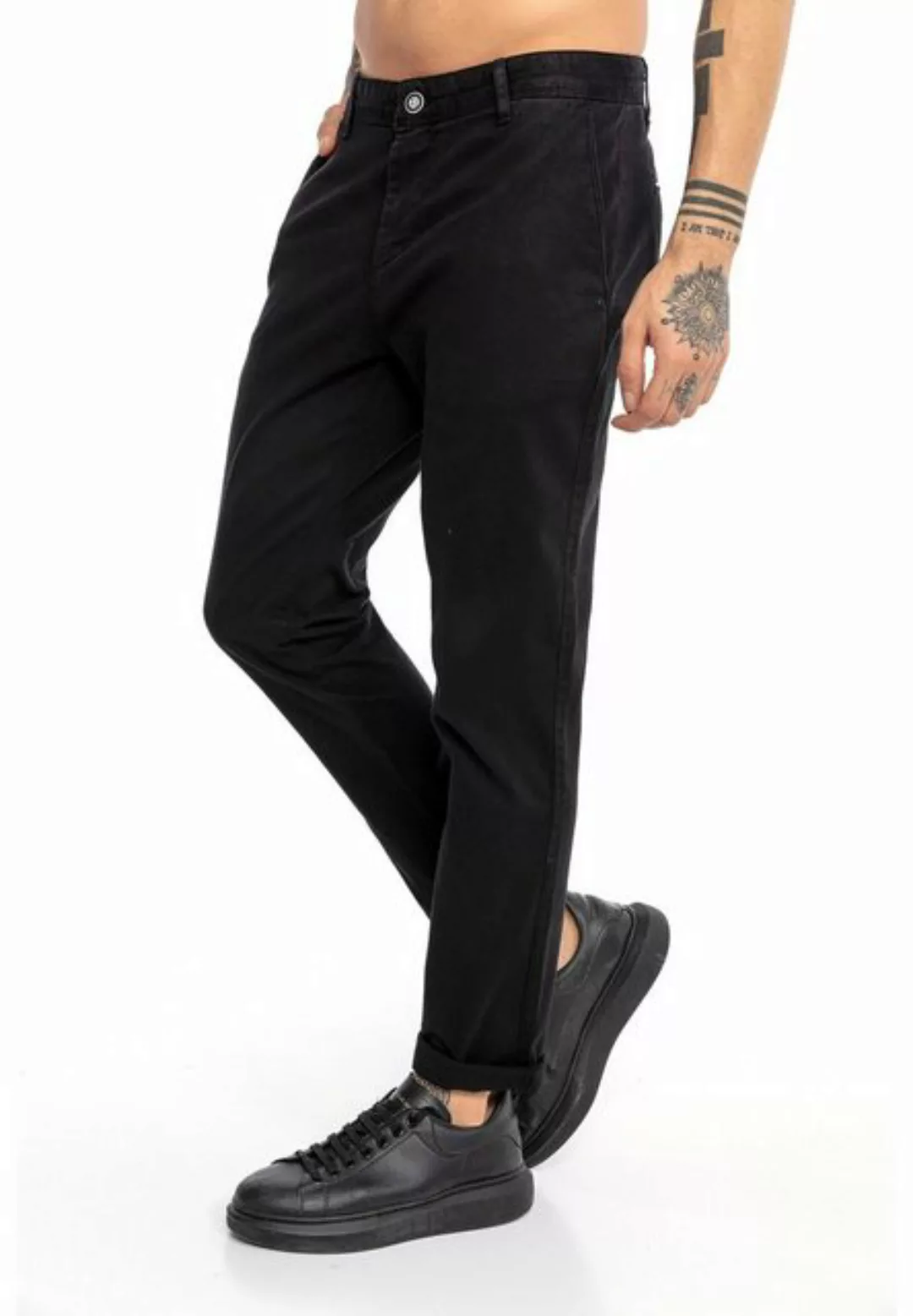 RedBridge Chinohose Premium Chinohose Baumwolle Schwarz W36 L32 vielseitig günstig online kaufen