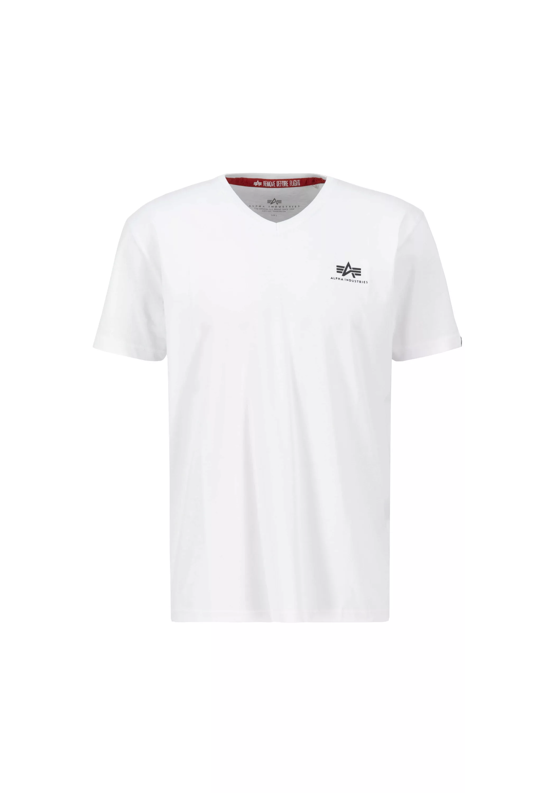 Alpha Industries T-Shirt "Alpha Industries Men - T-Shirts Basic V-Neck T Sm günstig online kaufen