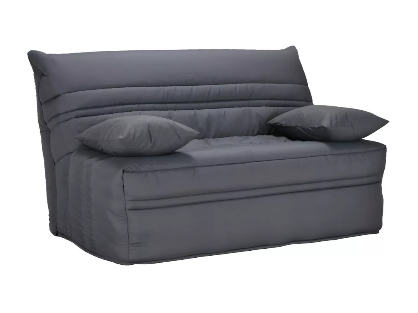 Schlafsofa Klappsofa - Baumwolle - 140 x 190 cm - Grau - CANYON II günstig online kaufen