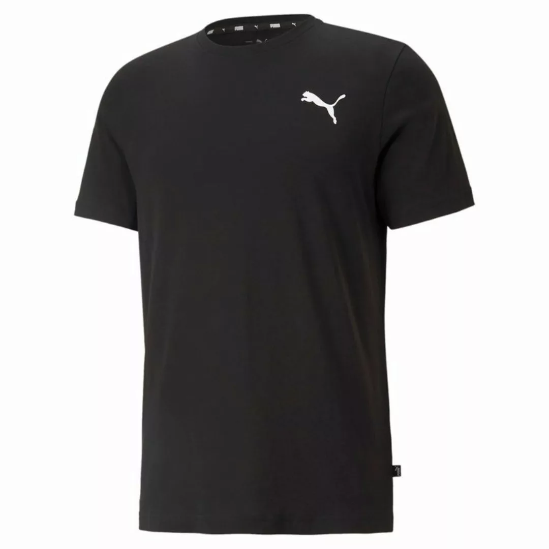 PUMA Herren T-Shirt - ESS Small Logo Tee, Rundhals, Kurzarm, uni Schwarz2 M günstig online kaufen
