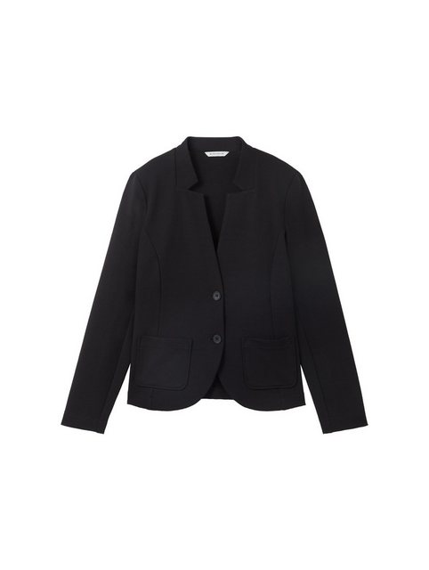 TOM TAILOR Sweatblazer Ottoman mit aufgesetzten Taschen und Struktur günstig online kaufen