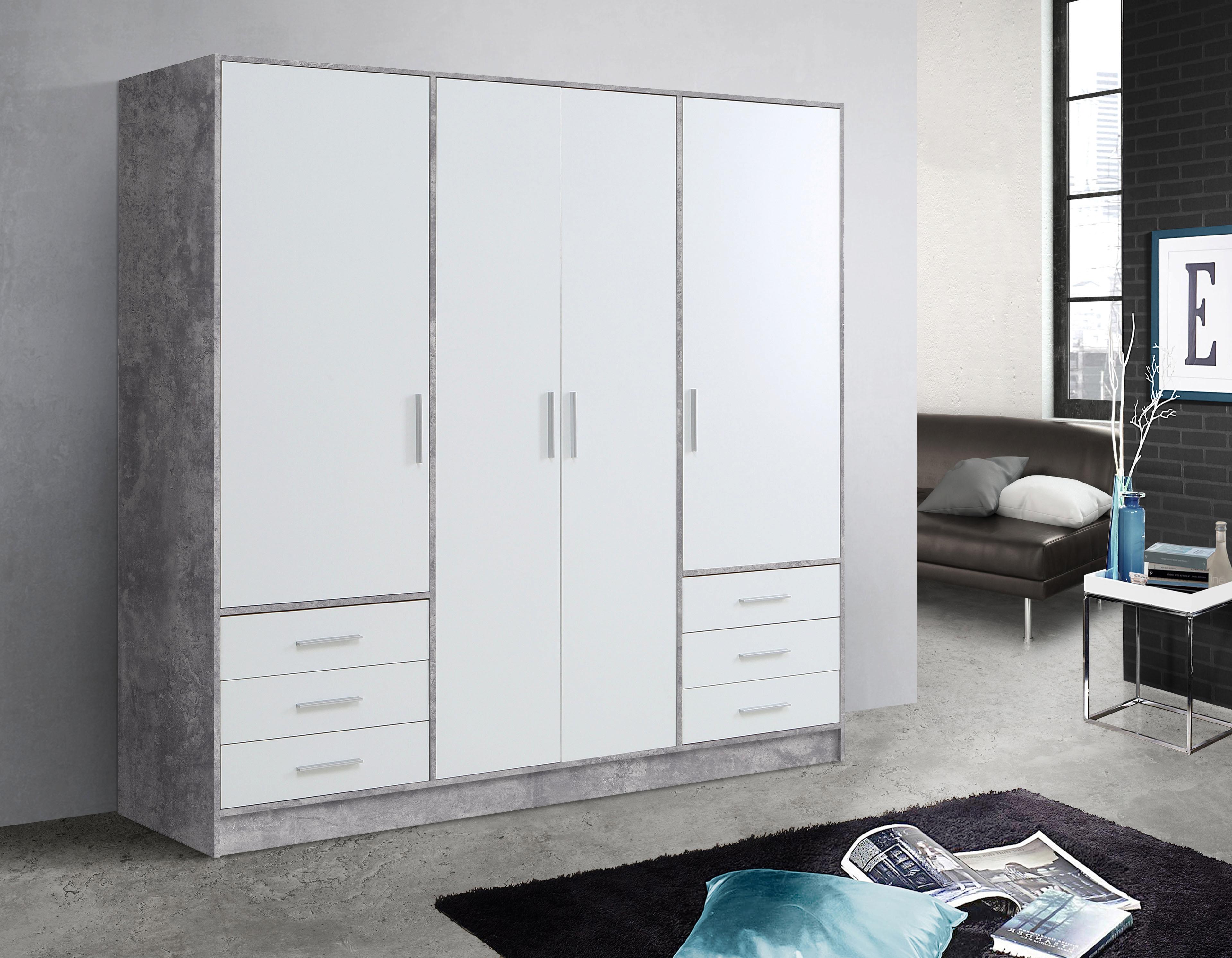 FORTE Kleiderschrank "Jupiter, Made in Europe, mit Schubladen", (Maße (T/H) günstig online kaufen