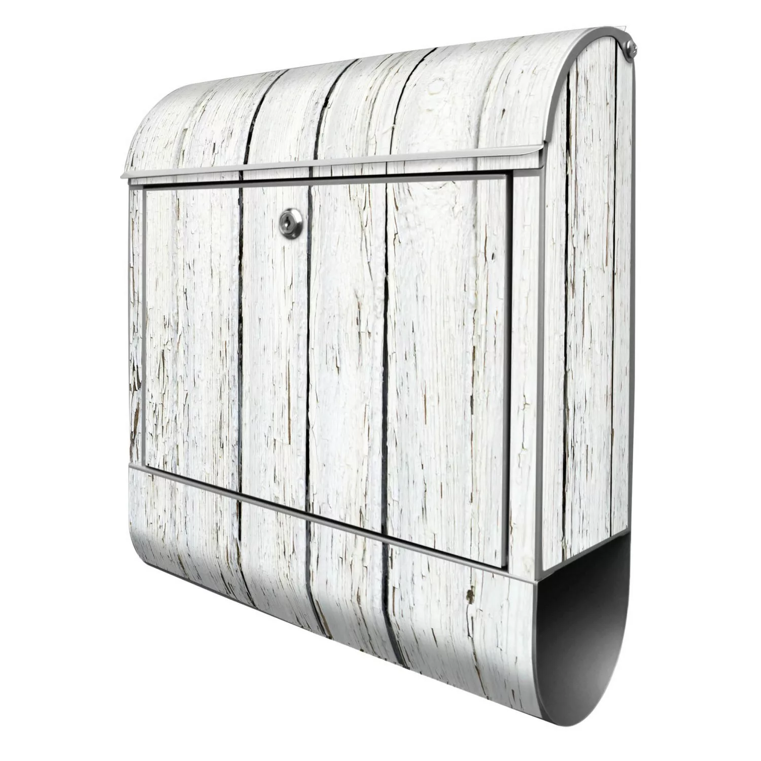 Banjado Design Briefkasten Silber Pulverbeschichtet 39x47x14cm 2 Schlüssel günstig online kaufen