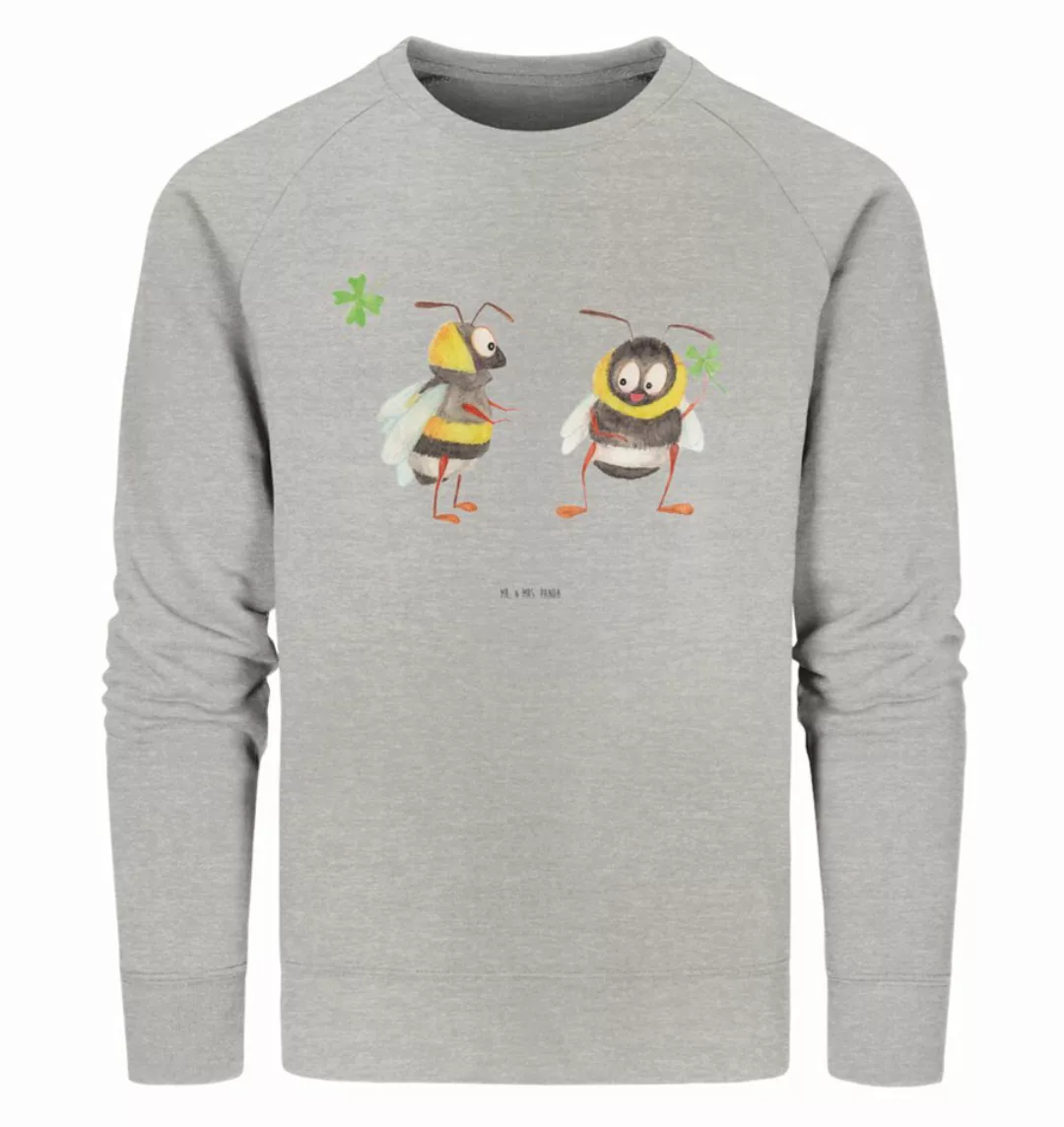 Mr. & Mrs. Panda Longpullover Größe L Hummeln Kleeblatt - Heather Grey - Ge günstig online kaufen