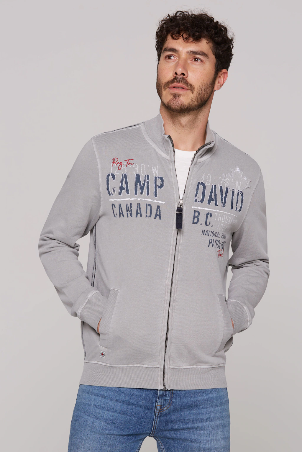 CAMP DAVID Sweatjacke, mit Stehkragen günstig online kaufen
