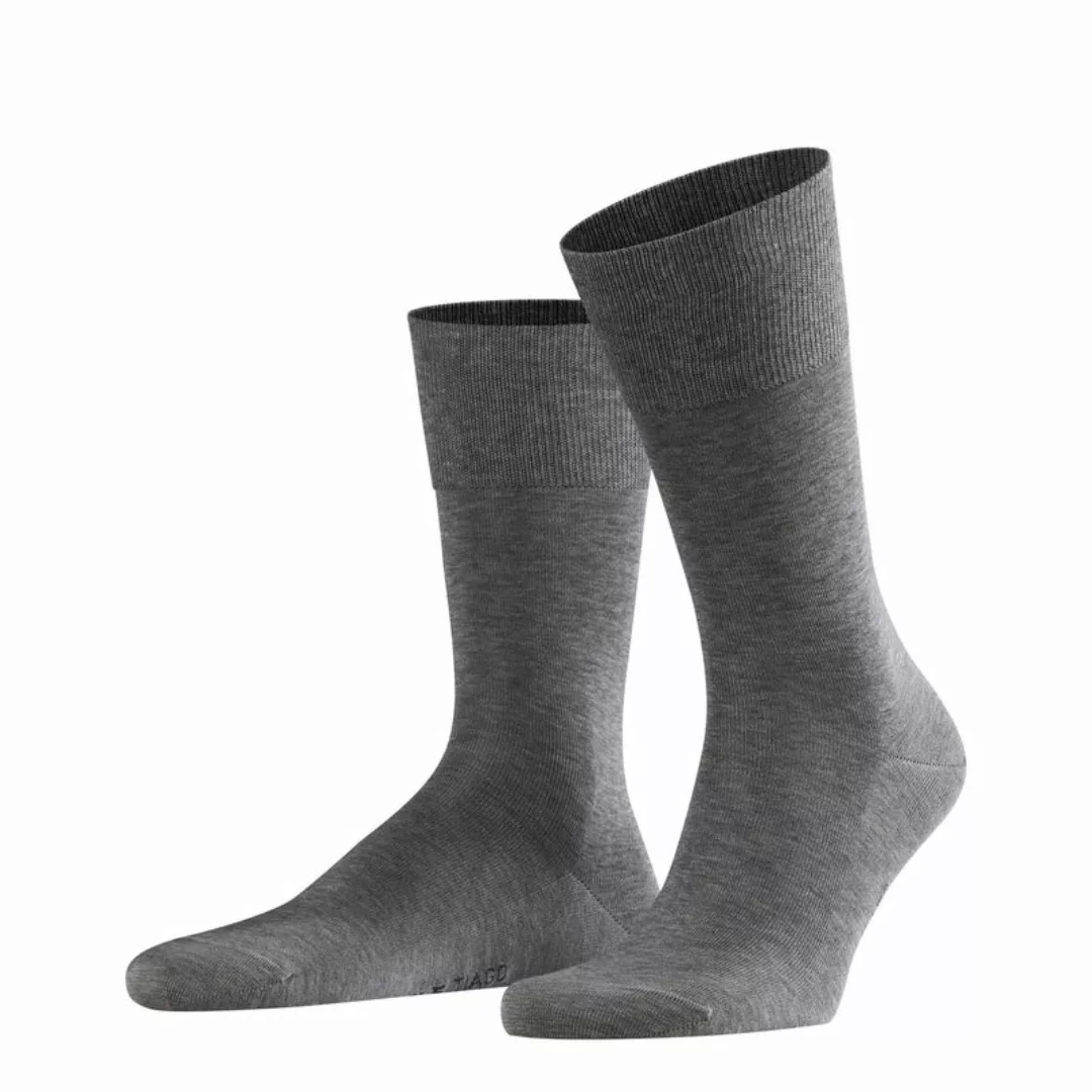 FALKE Tiago Herren Socken, 47-48, Grau, Uni, Baumwolle, 14662-339007 günstig online kaufen