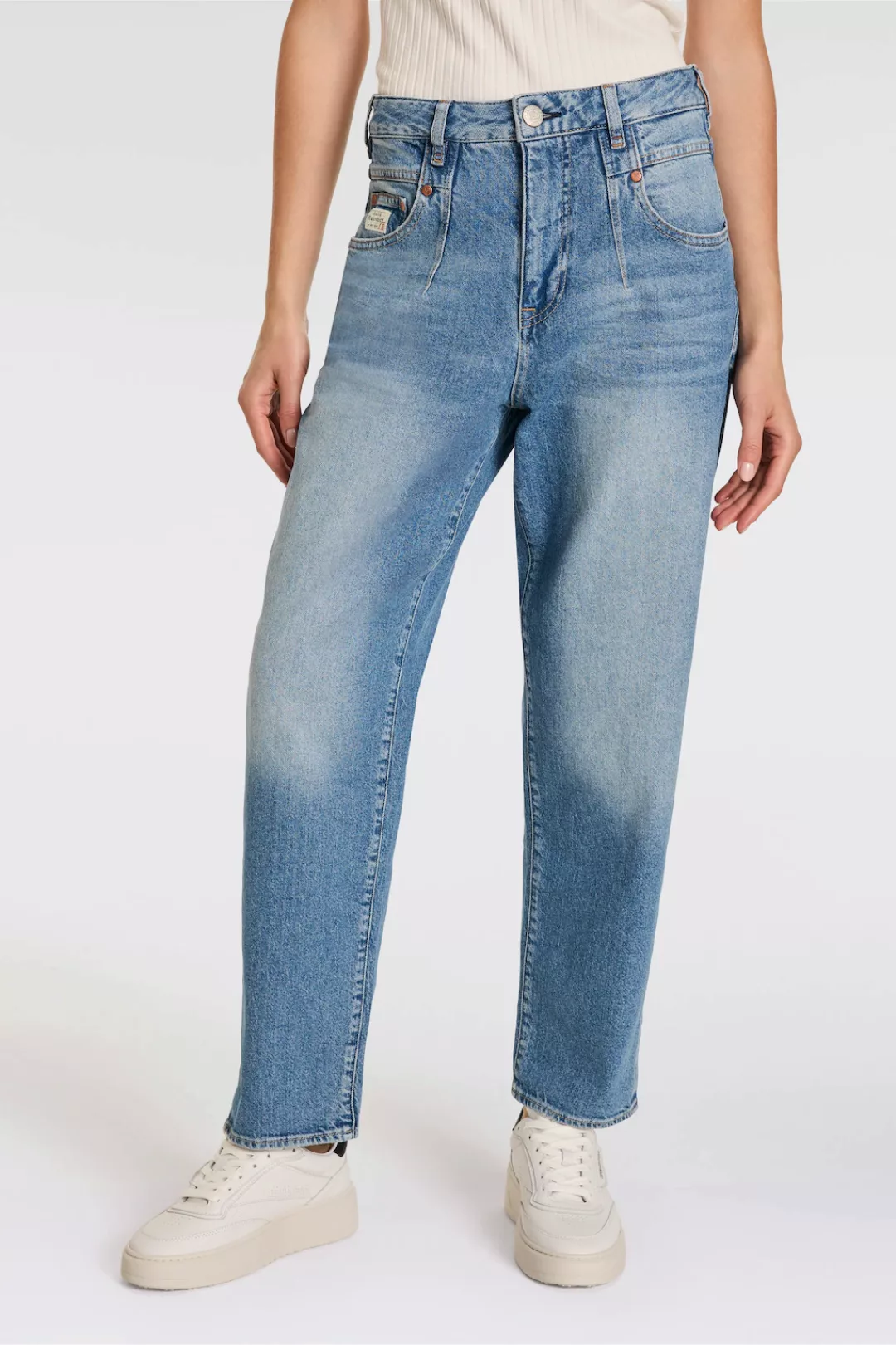 Herrlicher Straight-Jeans Brooke Recycled Denim Light krempelbar günstig online kaufen