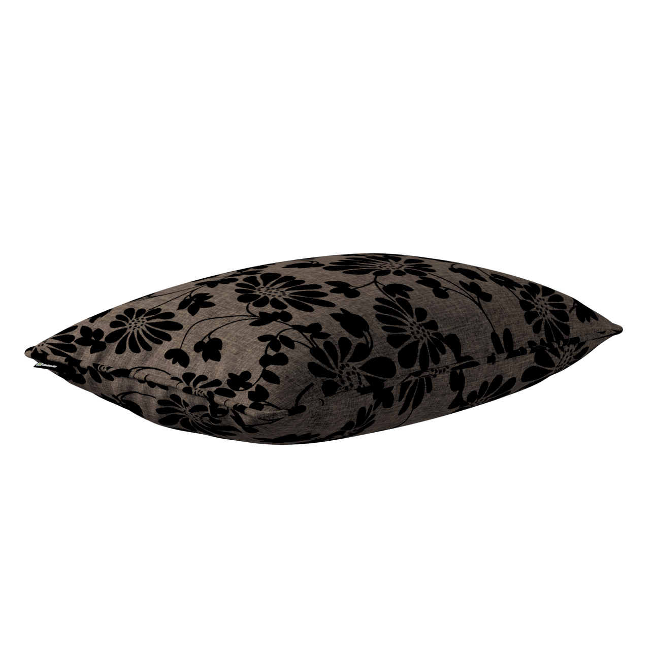 Kissenhülle Gabi mit Paspel 60x40cm, braun-schwarz, 60 x 40 cm, Living II ( günstig online kaufen