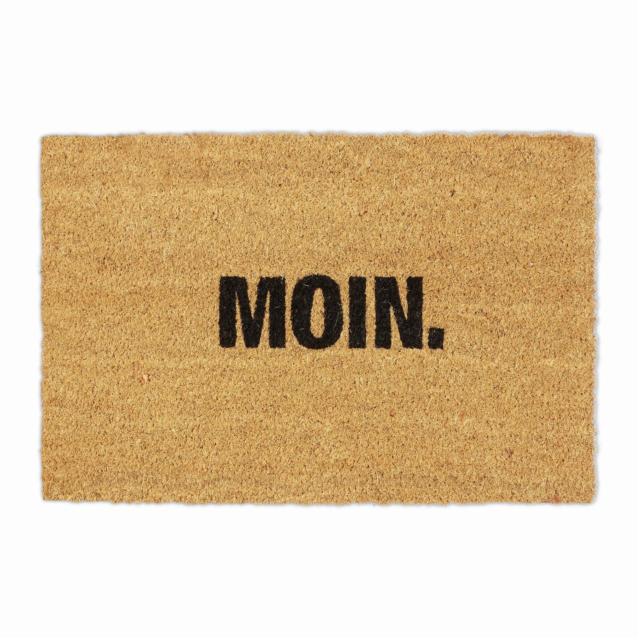 relaxdays Fußmatte Kokos "Moin.", Höhe: 15 günstig online kaufen
