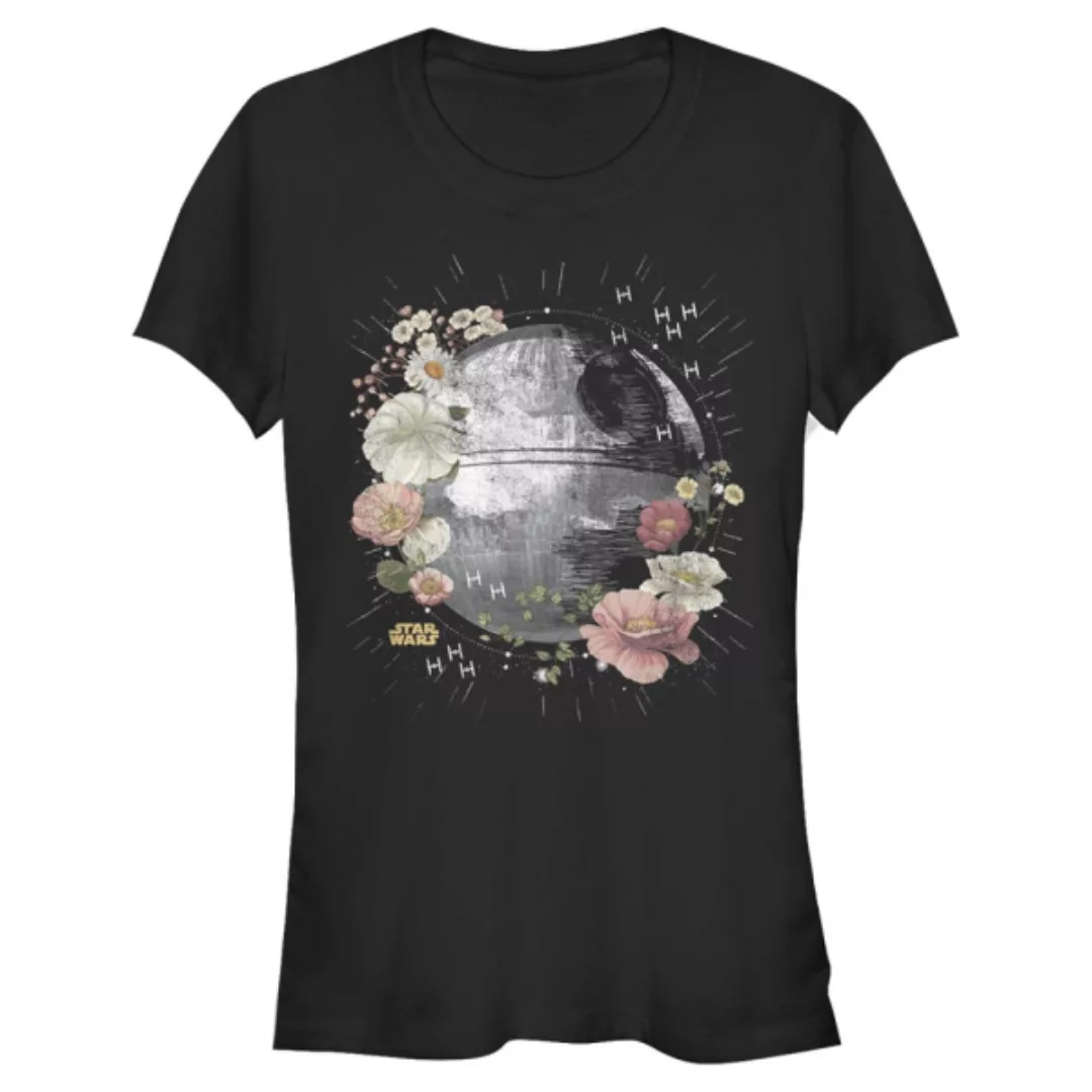 Star Wars - Death Star Floral - Frauen T-Shirt günstig online kaufen