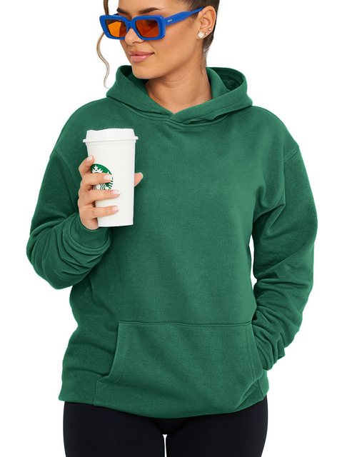 DAILY COTTON Hoodie DCPRESOV Damen Basic Oversized Kapuzensweatshirt Raglan günstig online kaufen