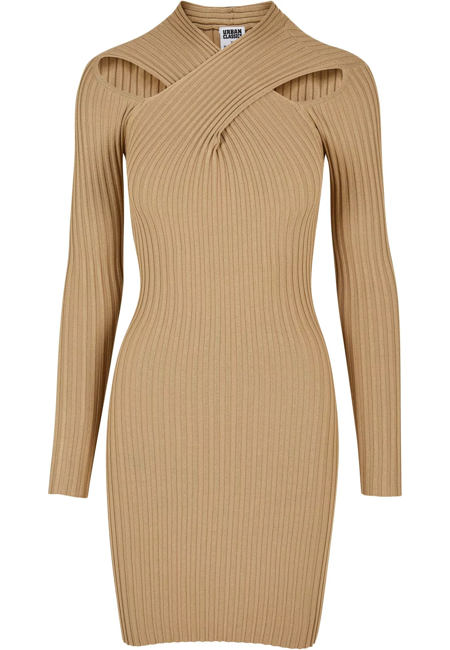URBAN CLASSICS Jerseykleid "Damen Ladies Crossed Rib Knit Dress", (1 tlg.) günstig online kaufen