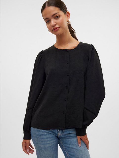 Vero Moda Langarmbluse "VMALVA L/S TAPE SHIRT WVN GA" günstig online kaufen