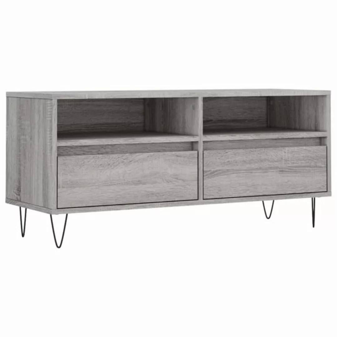 furnicato TV-Schrank Grau Sonoma 100x34,5x44,5 cm Holzwerkstoff günstig online kaufen