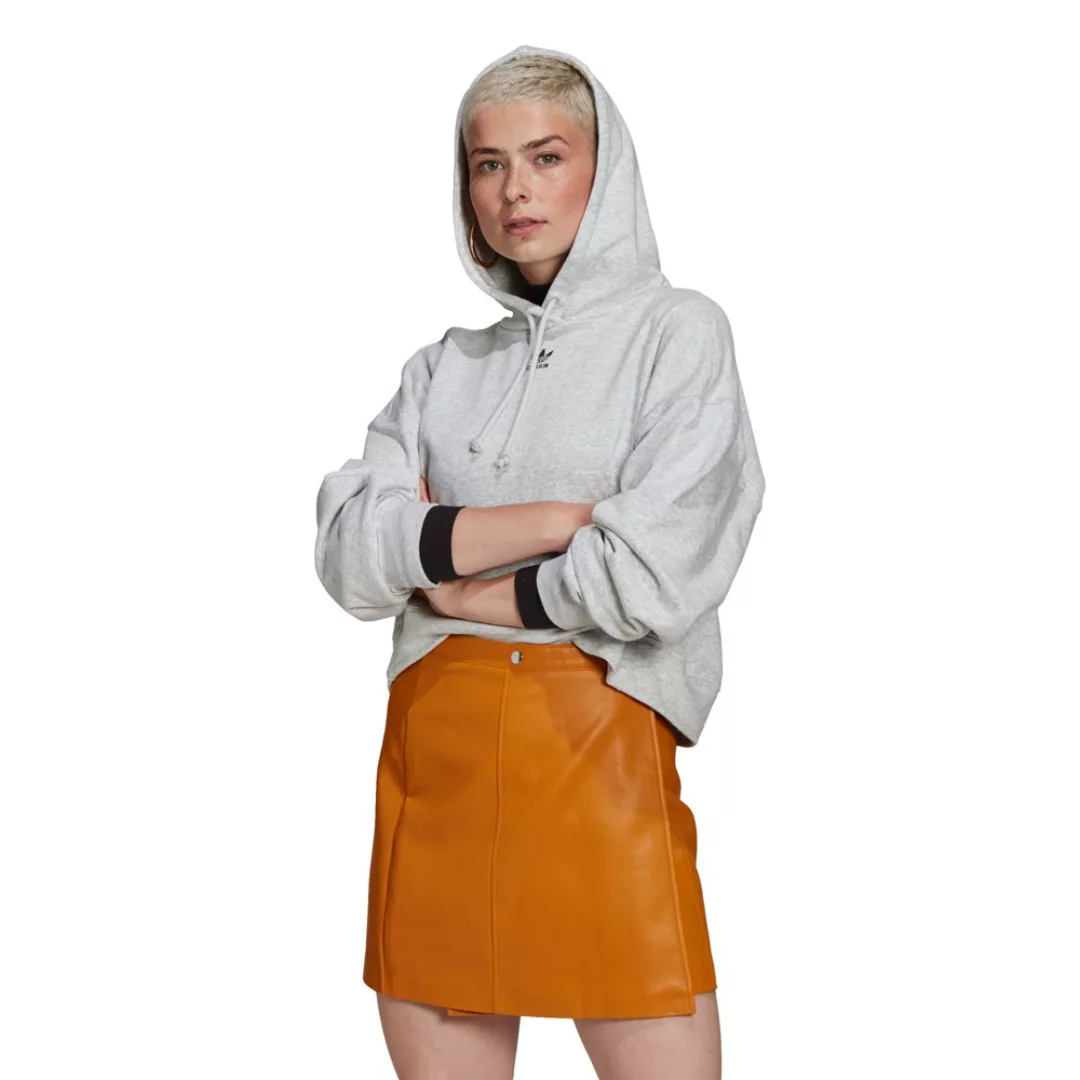 Adidas Originals Trefoil Essentials Kapuzenpullover 44 Light Grey Heather günstig online kaufen