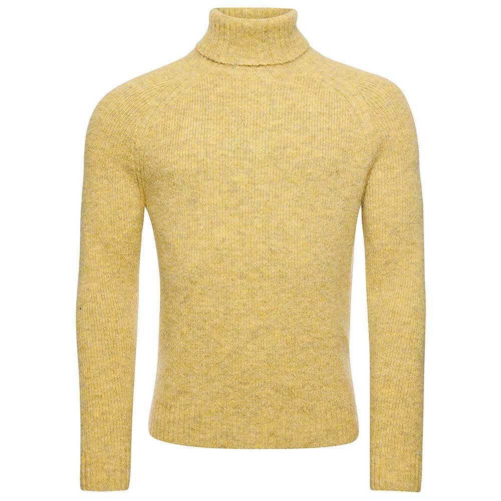 Superdry Studios Chunky Rollkragen Sweater M Golden Green Marl günstig online kaufen