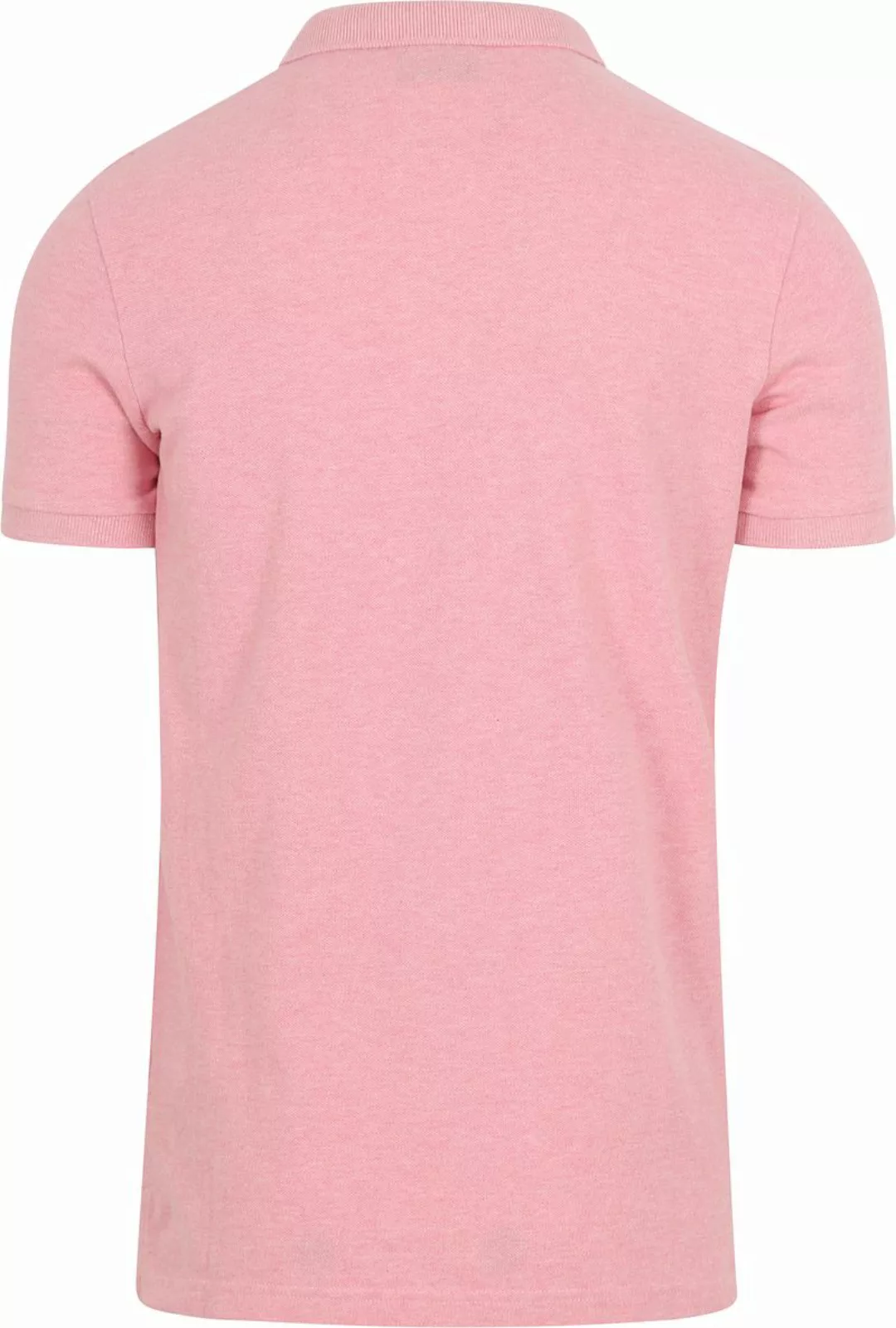 Superdry Classic Poloshirt Melange Rosa - Größe XXL günstig online kaufen