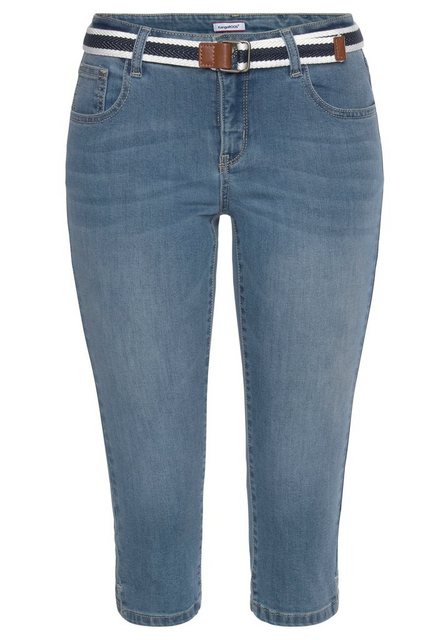 KangaROOS Caprijeans CAPRI-JEANS mit Gürtel (Set, mit abnehmbarem Gürtel) S günstig online kaufen