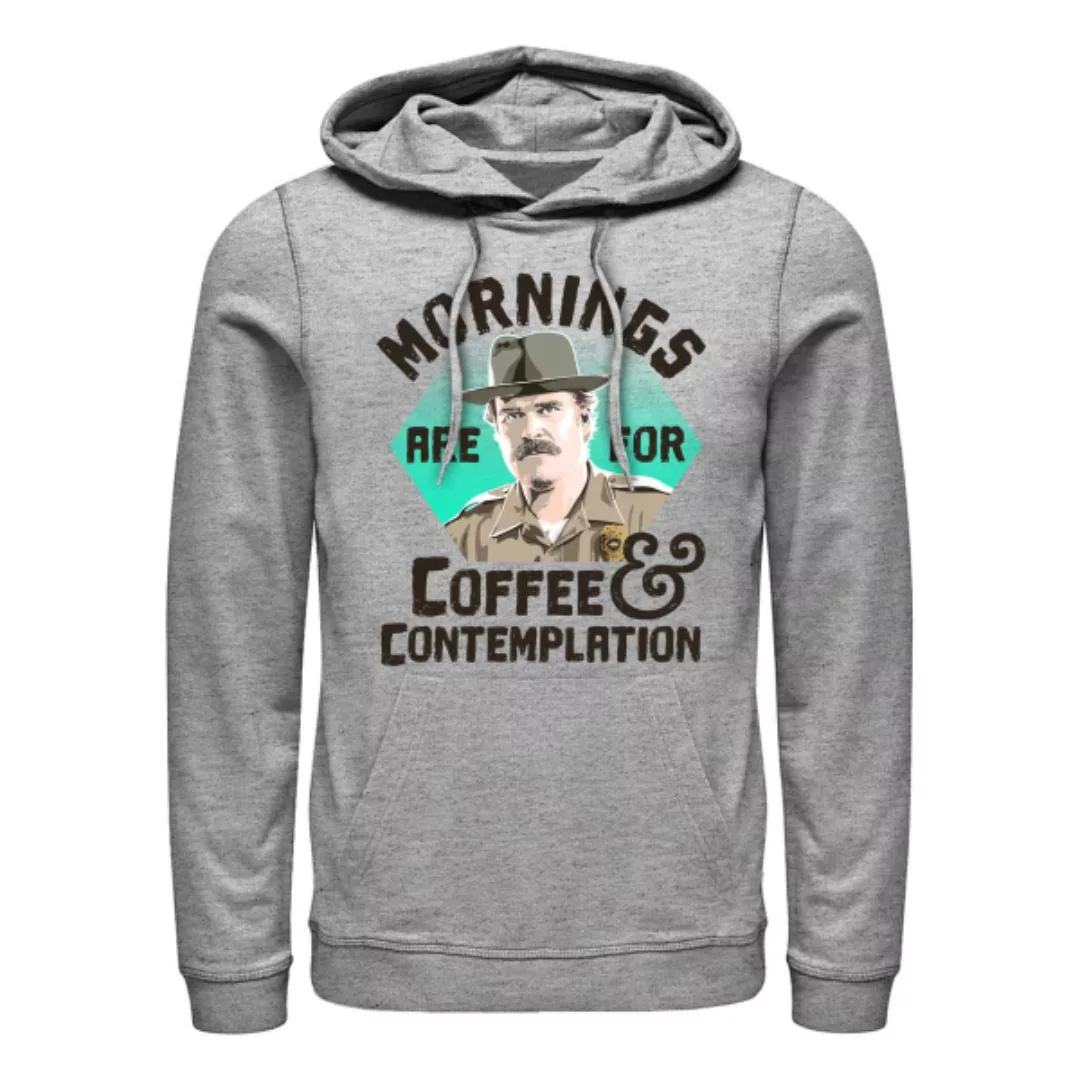 Netflix - Stranger Things - Hopper Coffee Morning - Unisex Hoodie günstig online kaufen