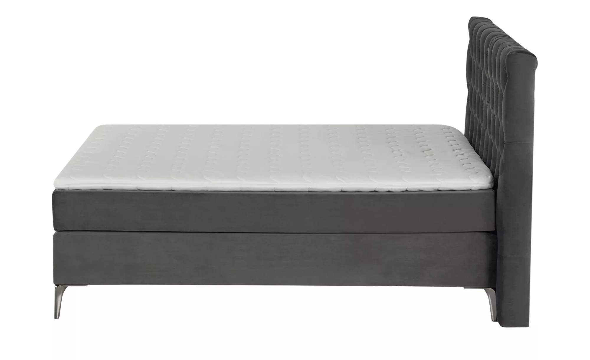 SKAGEN BEDS Boxspringbett  Laesa ¦ grau ¦ Maße (cm): B: 160 H: 122 Betten > günstig online kaufen