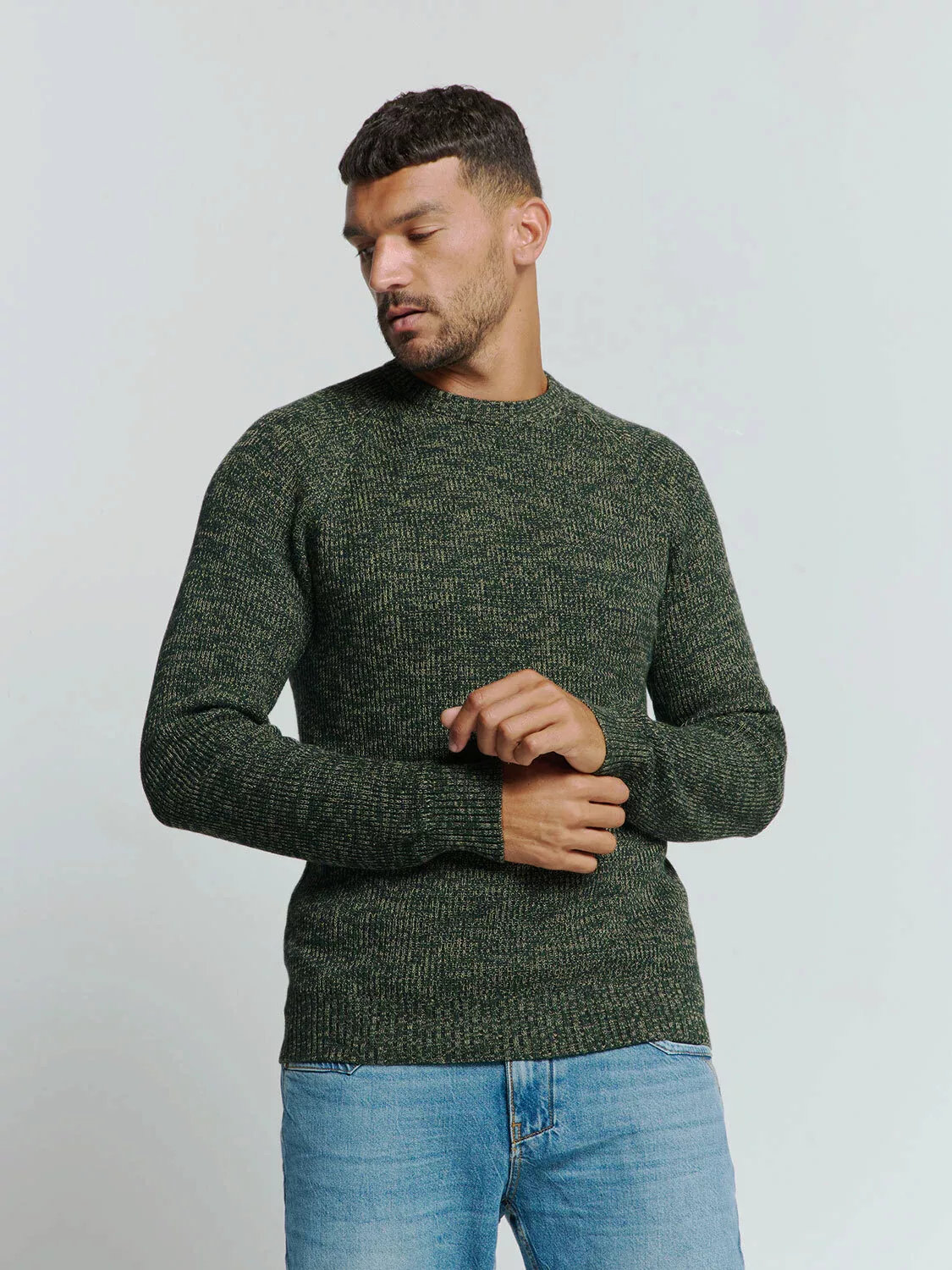 NO EXCESS Strickpullover in melierter Optik günstig online kaufen