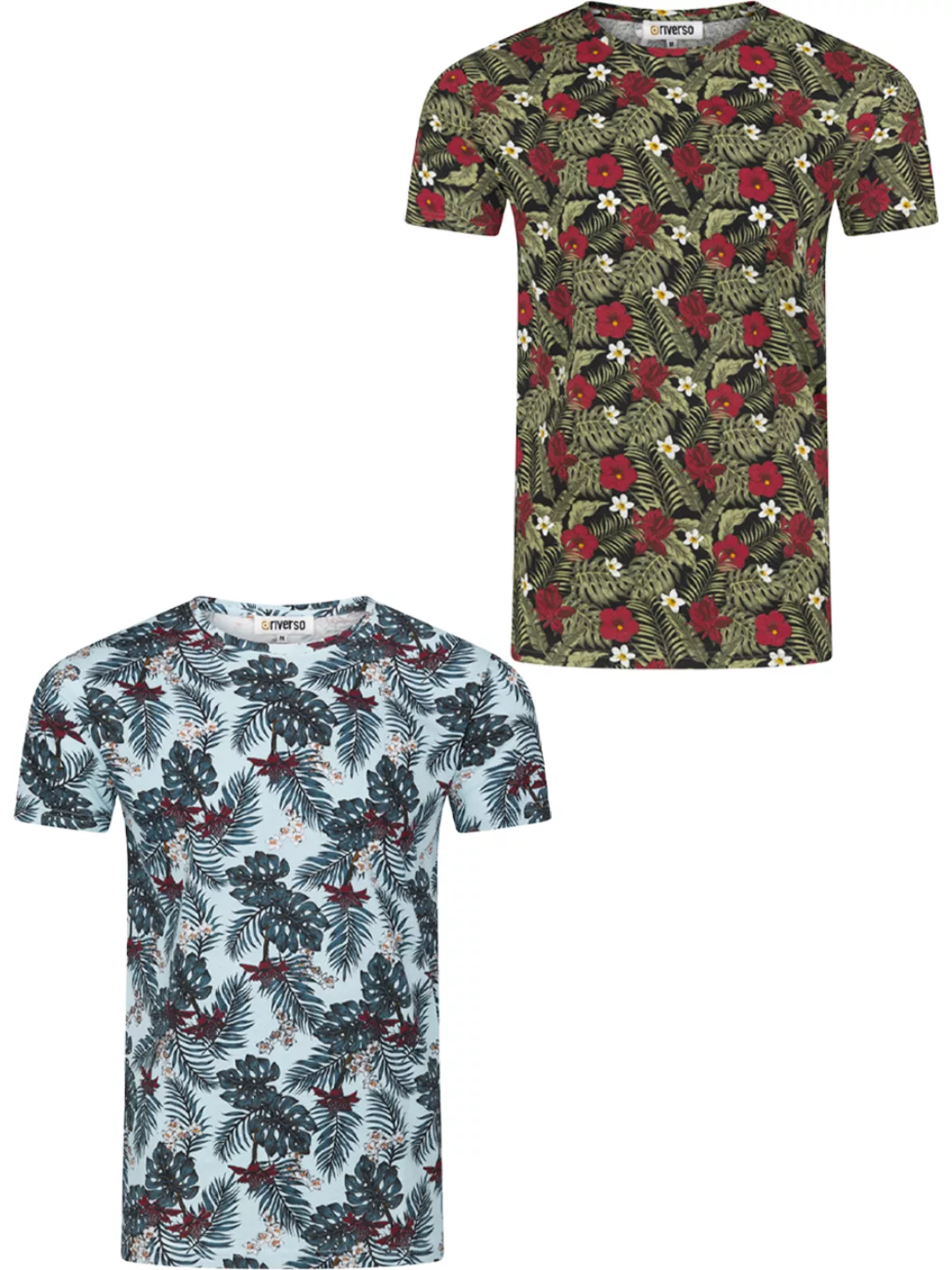 riverso Herren Rundhals T-Shirt RIVBill Regular Fit 2er Pack günstig online kaufen