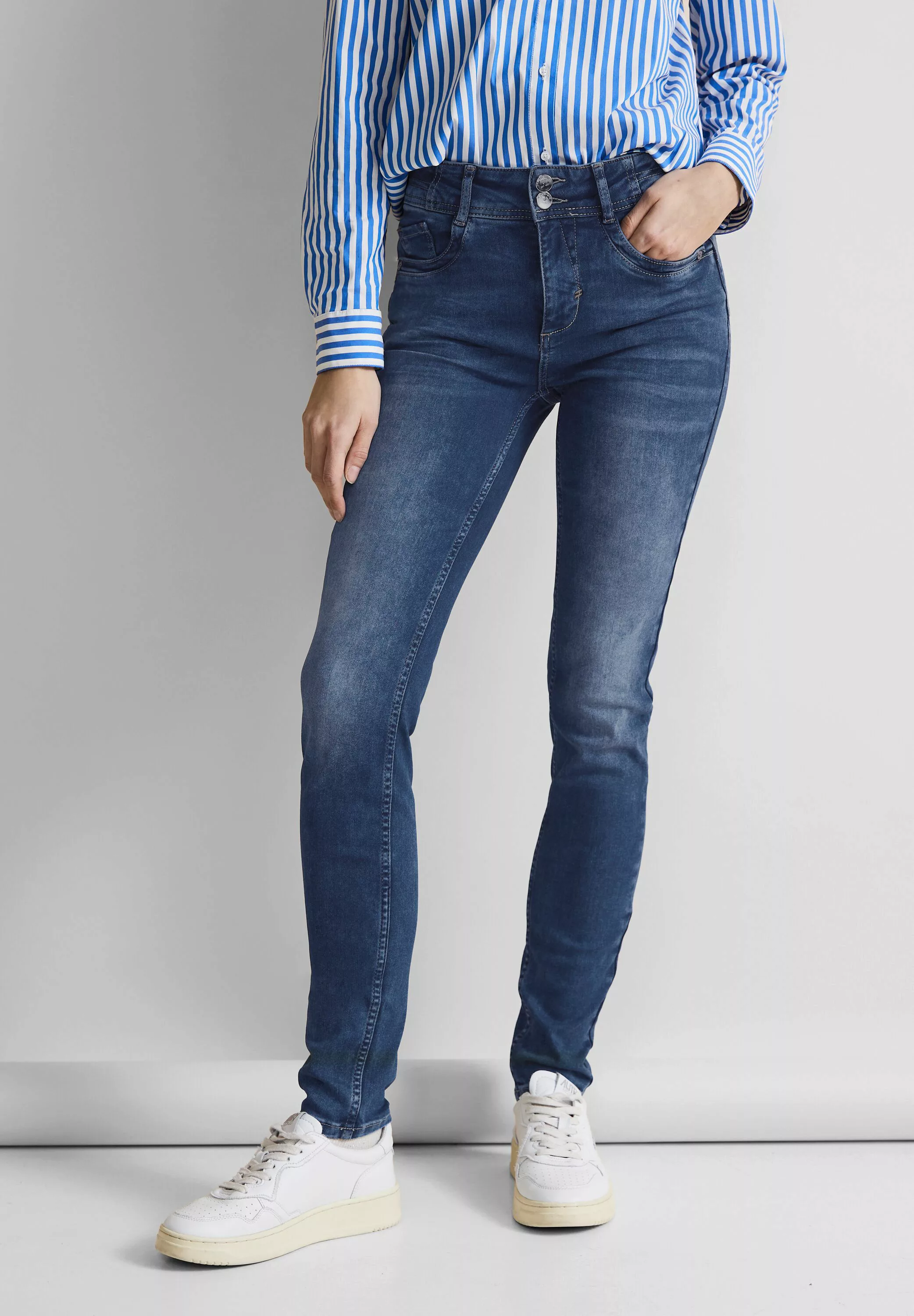 STREET ONE Slim-fit-Jeans, High Waist günstig online kaufen