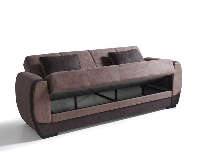 Xlmoebel Sofa Sofa-Set mit 3-Sitzer und 1-Sitzer aus Stoff und Holz, modern günstig online kaufen