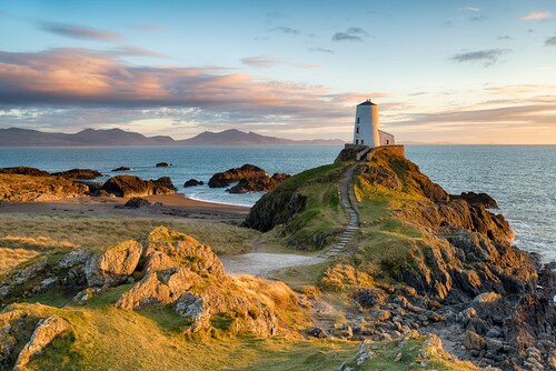 Papermoon Fototapete »Sonnenuntergang bei Ynys Llanddwyn« günstig online kaufen