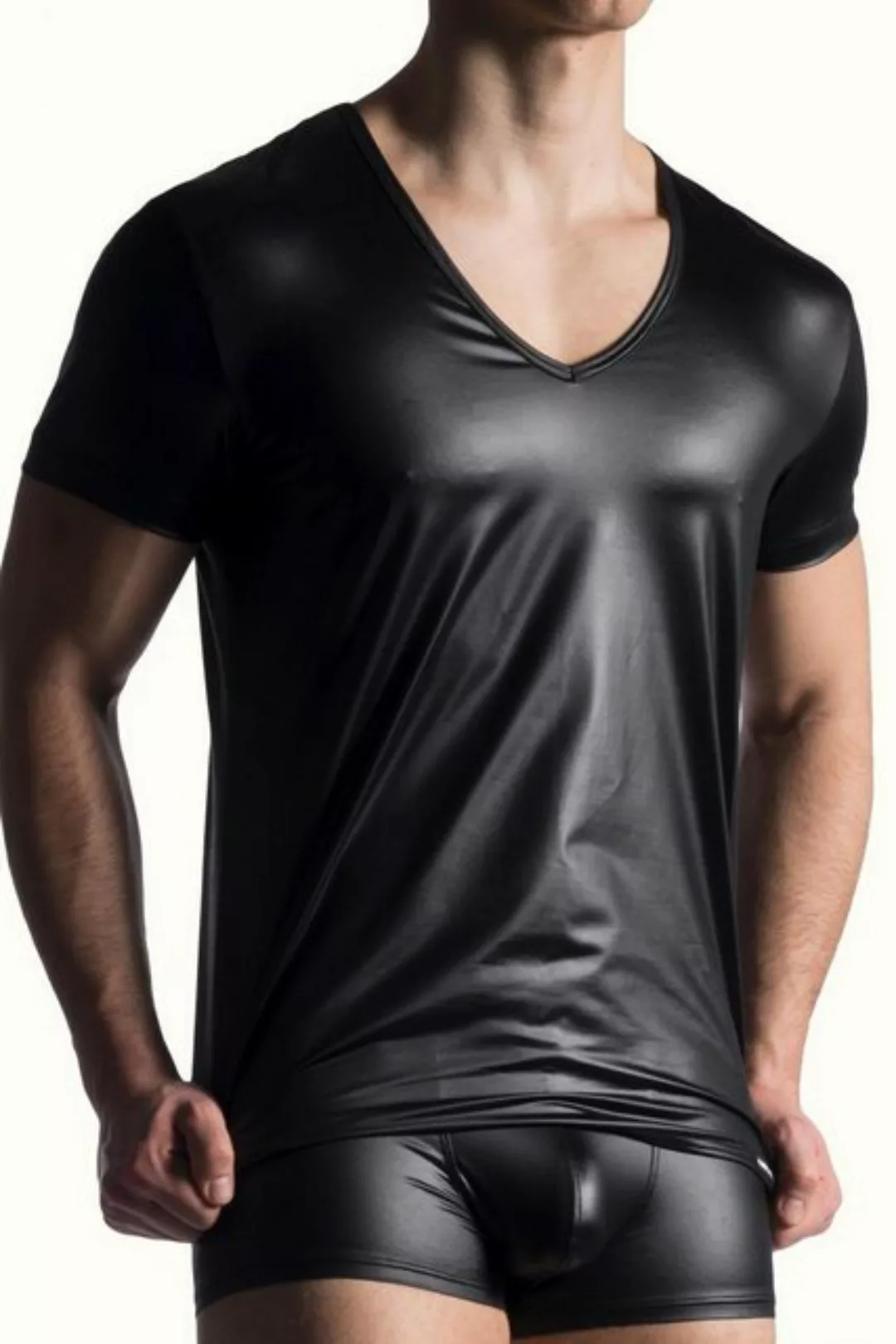 MANSTORE Rundhalsshirt M816 V-Neck Shirt schwarz M günstig online kaufen