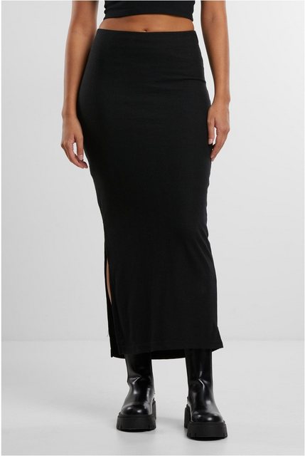 URBAN CLASSICS Midirock Ladies Rib High Slit Skirt günstig online kaufen