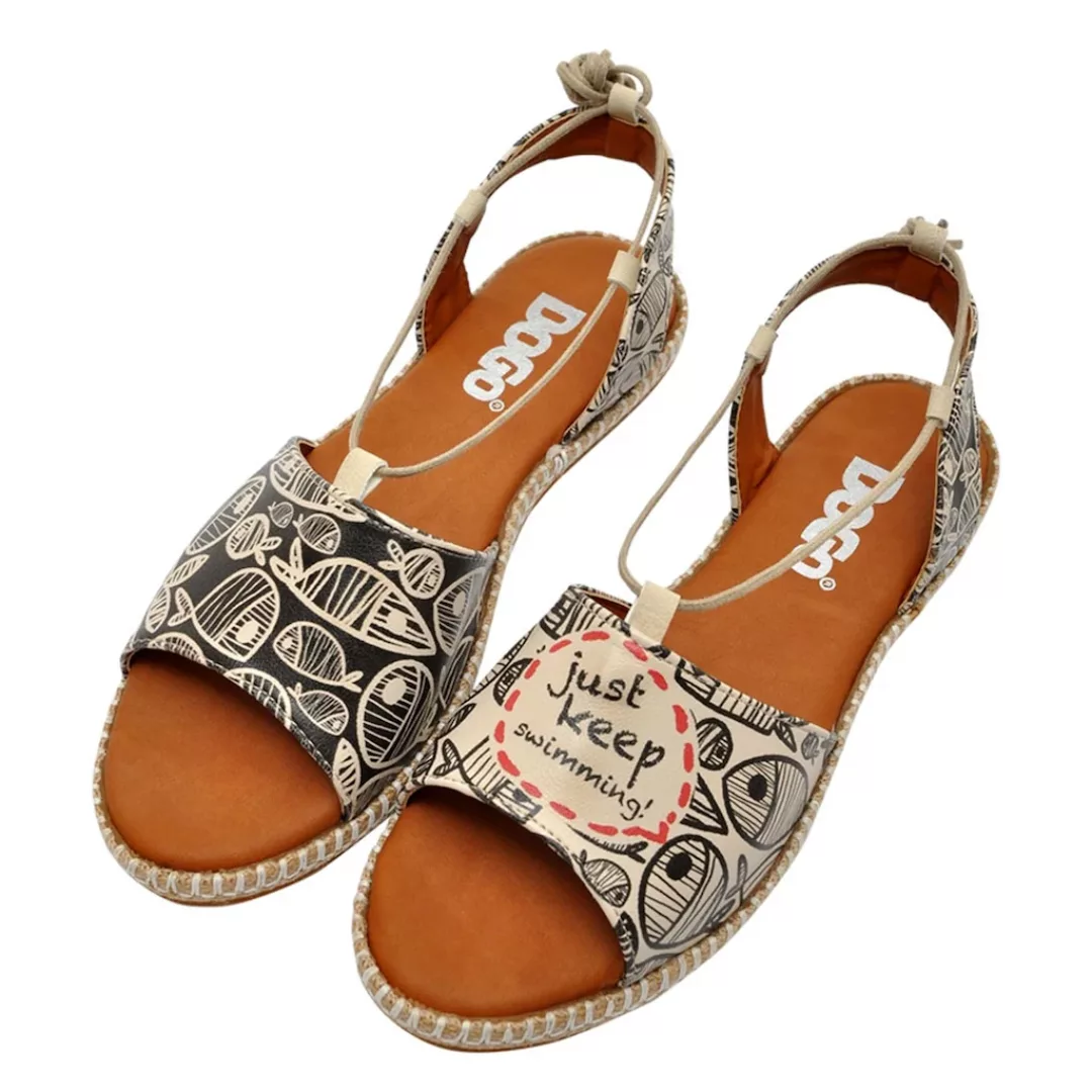 DOGO Sandale "Damen Hazel Just Keep Swimming Vegan Damen Sandalen/ Sandalet günstig online kaufen