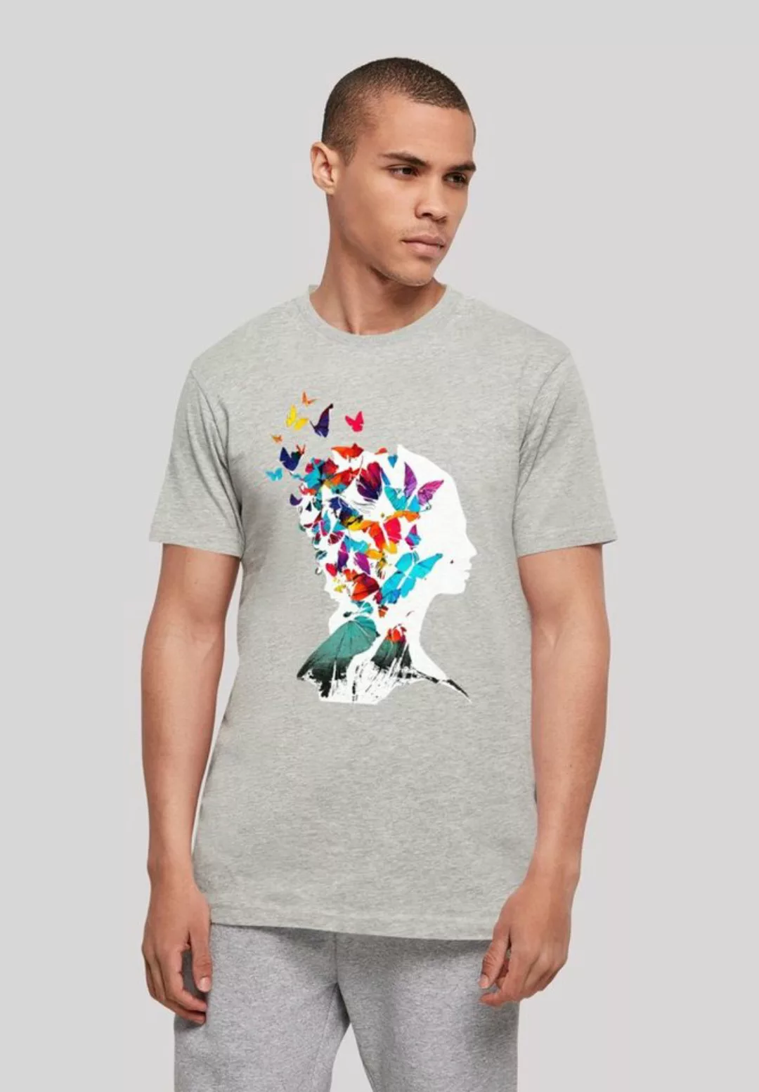 F4NT4STIC T-Shirt "Schmetterling Silhouette TEE UNISEX", Print günstig online kaufen