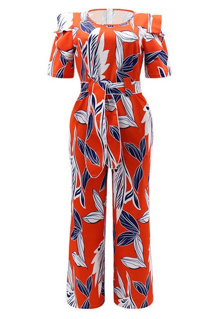 CHENIN 7/8-Overall Bedruckter, kurzärmliger Jumpsuit mit geradem Bein und S günstig online kaufen