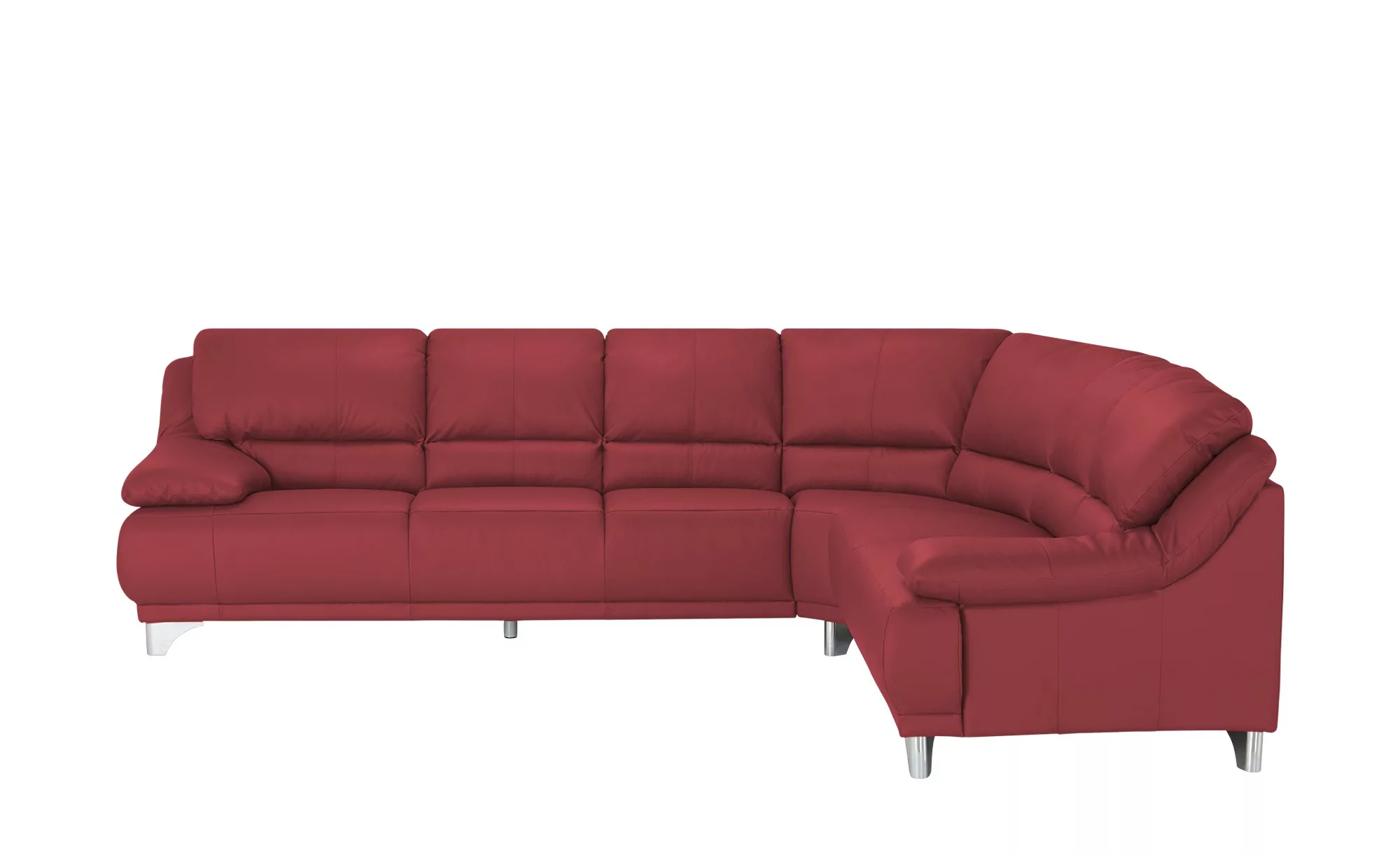 Ecksofa  aus Echtleder Maranello ¦ rot ¦ Maße (cm): B: 295 H: 87 T: 253 Pol günstig online kaufen