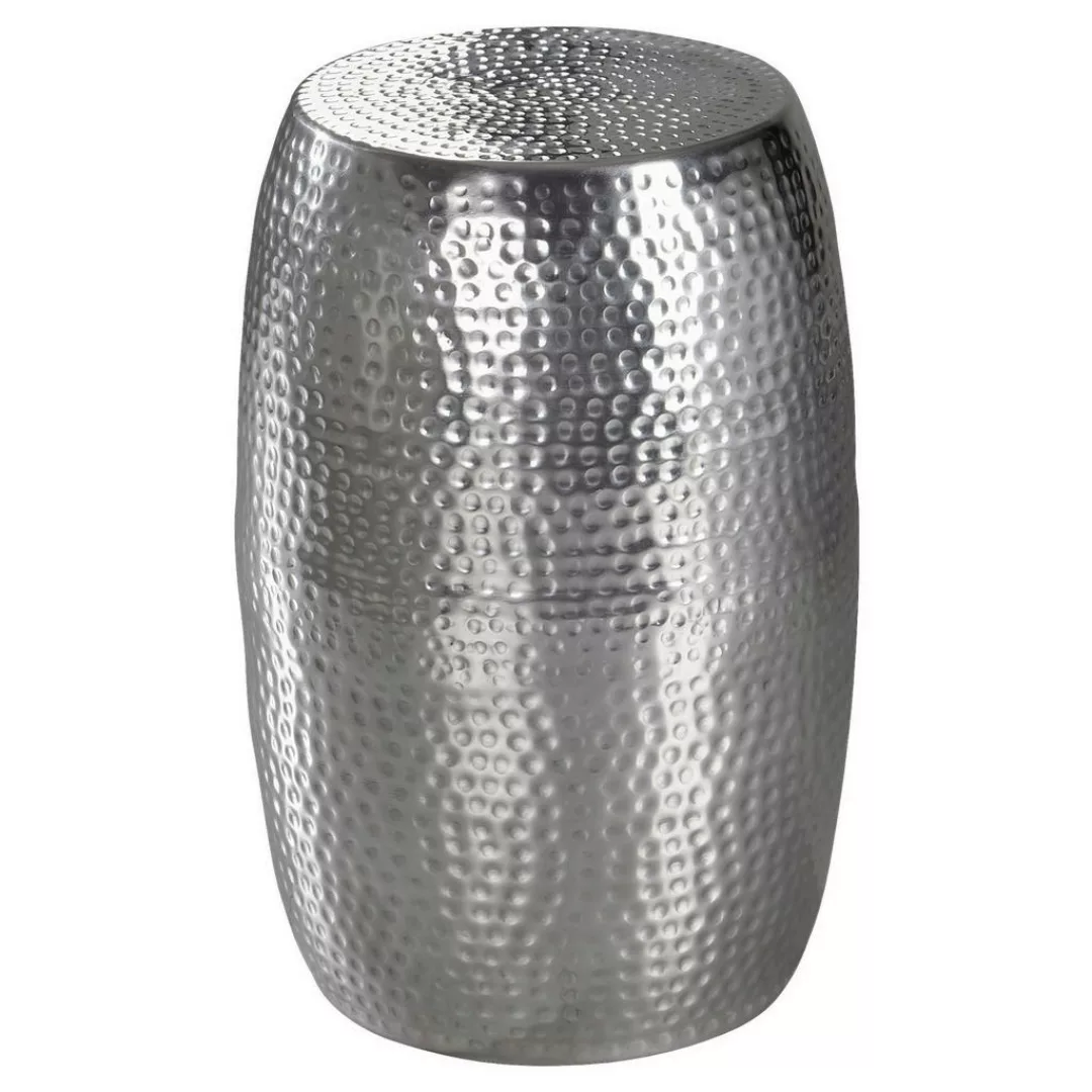 Beistelltisch 30x49,5x30cm Aluminium Silber Dekotisch orientalisch rund | K günstig online kaufen