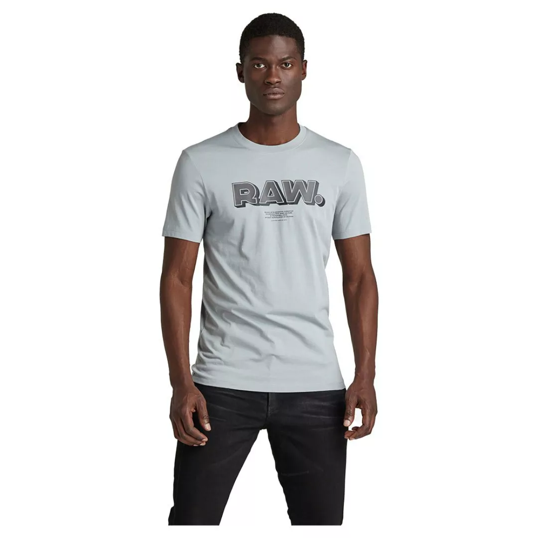 G-star Raw Slim Kurzarm Rundhals T-shirt L Correct Grey günstig online kaufen