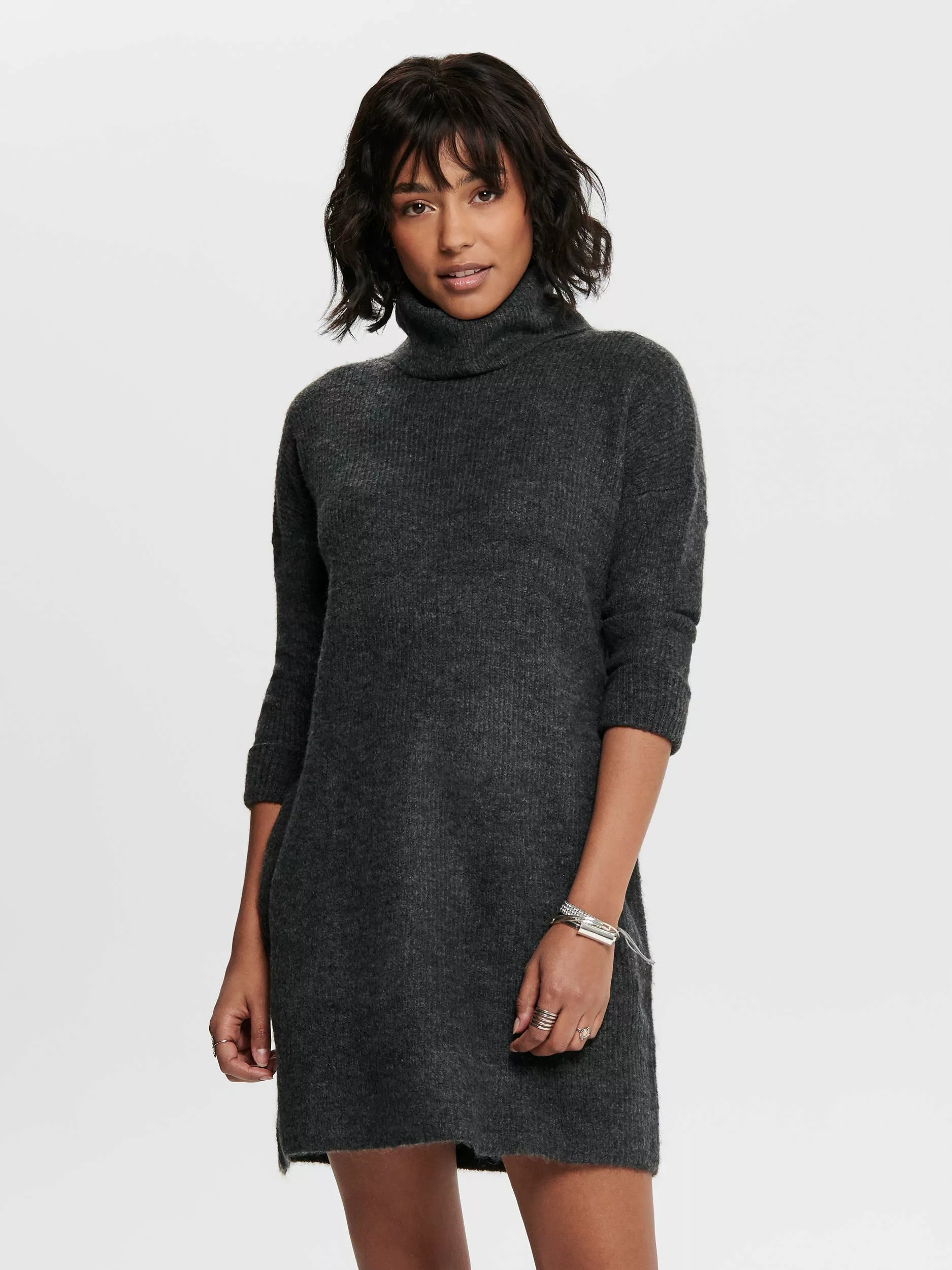 Only Damen Strickkleid ONLJANA L/S COWLNCK DRESS günstig online kaufen