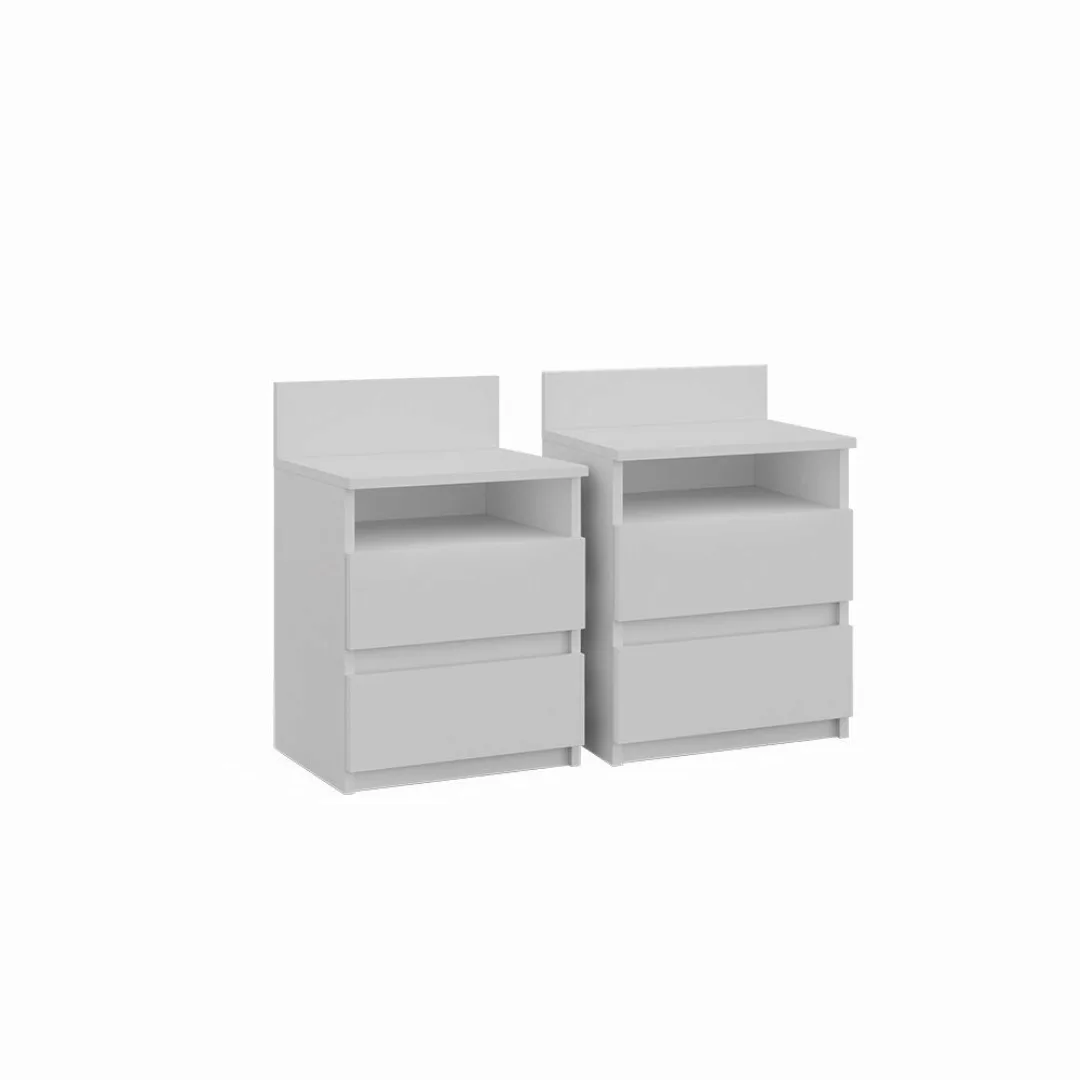 Vicco Nachtschrank Monty, Weiß, 39.6 x günstig online kaufen