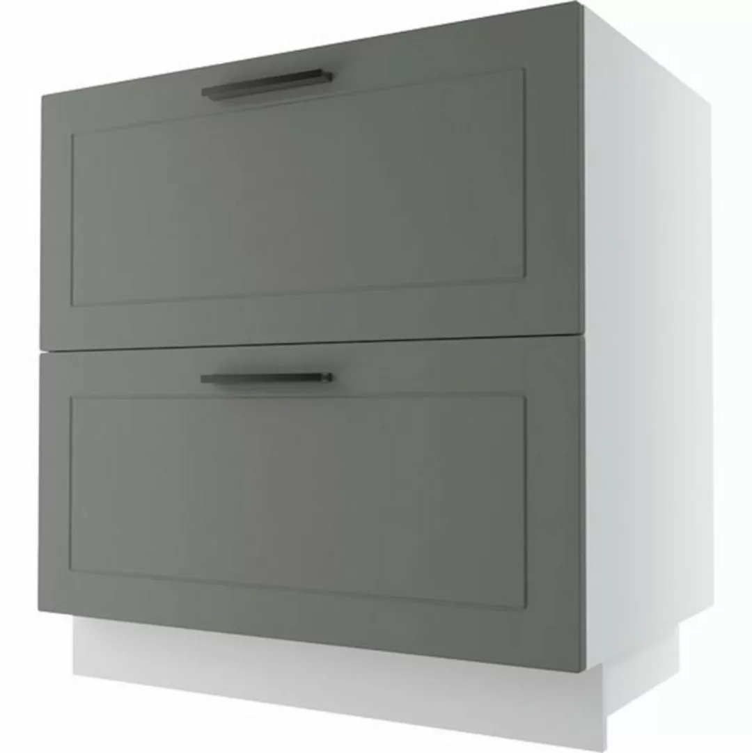 Feldmann-Wohnen Unterschrank Kvantum (Kvantum, 1-St) 80cm Front- & Korpusfa günstig online kaufen