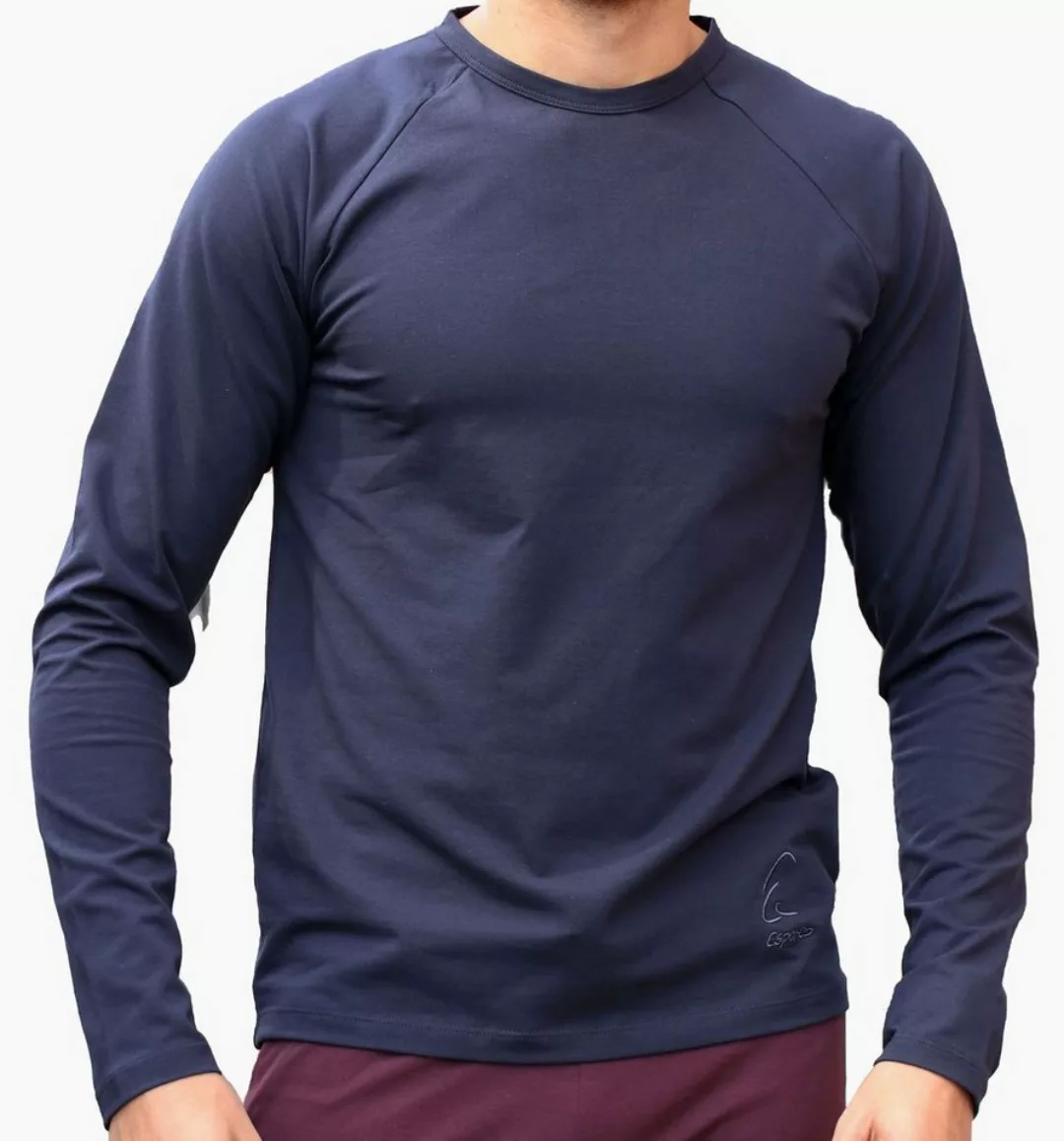 ESPARTO Yogashirt Herren-Langarmshirt Karl Shirt aus feinster Biobaumwolle günstig online kaufen