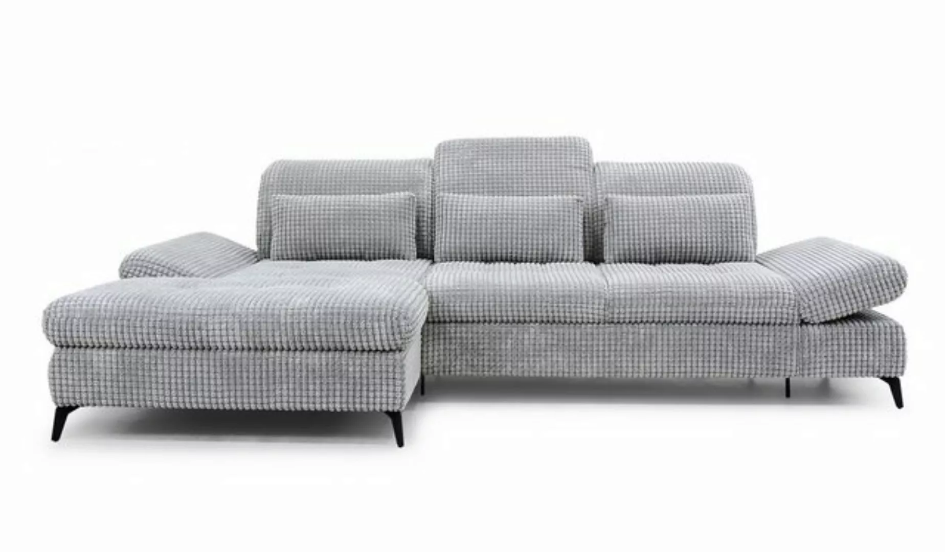 Hygger Möbelhaus Ecksofa Nola L-Form 300 x 170 cm, Sitztiefenverstellung, K günstig online kaufen