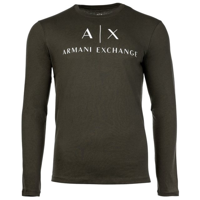 ARMANI EXCHANGE T-Shirt Herren Langarmshirt - Longsleeve, Rundhals, Logo günstig online kaufen