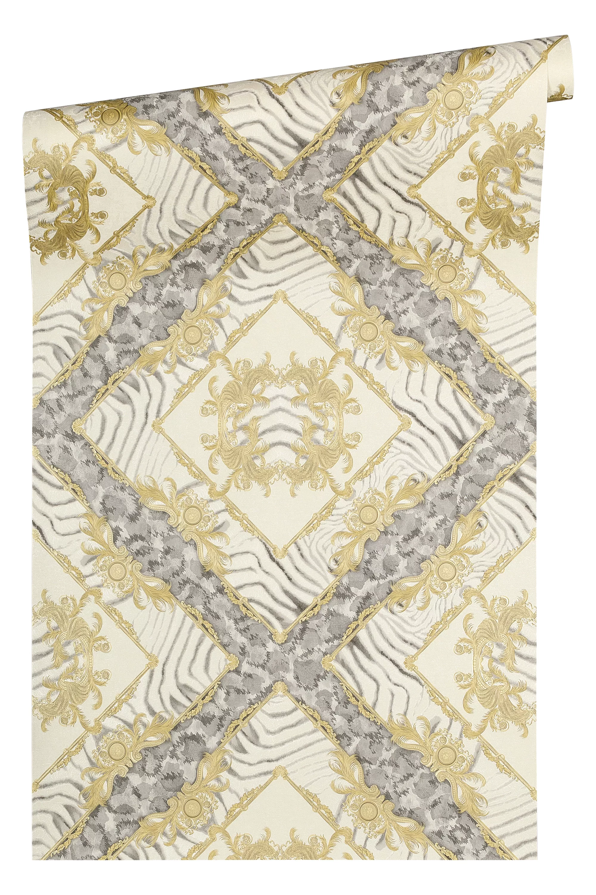 Bricoflor Leoparden Tapete in Creme Weiß ausgefallene Tapete für Schlafzimm günstig online kaufen