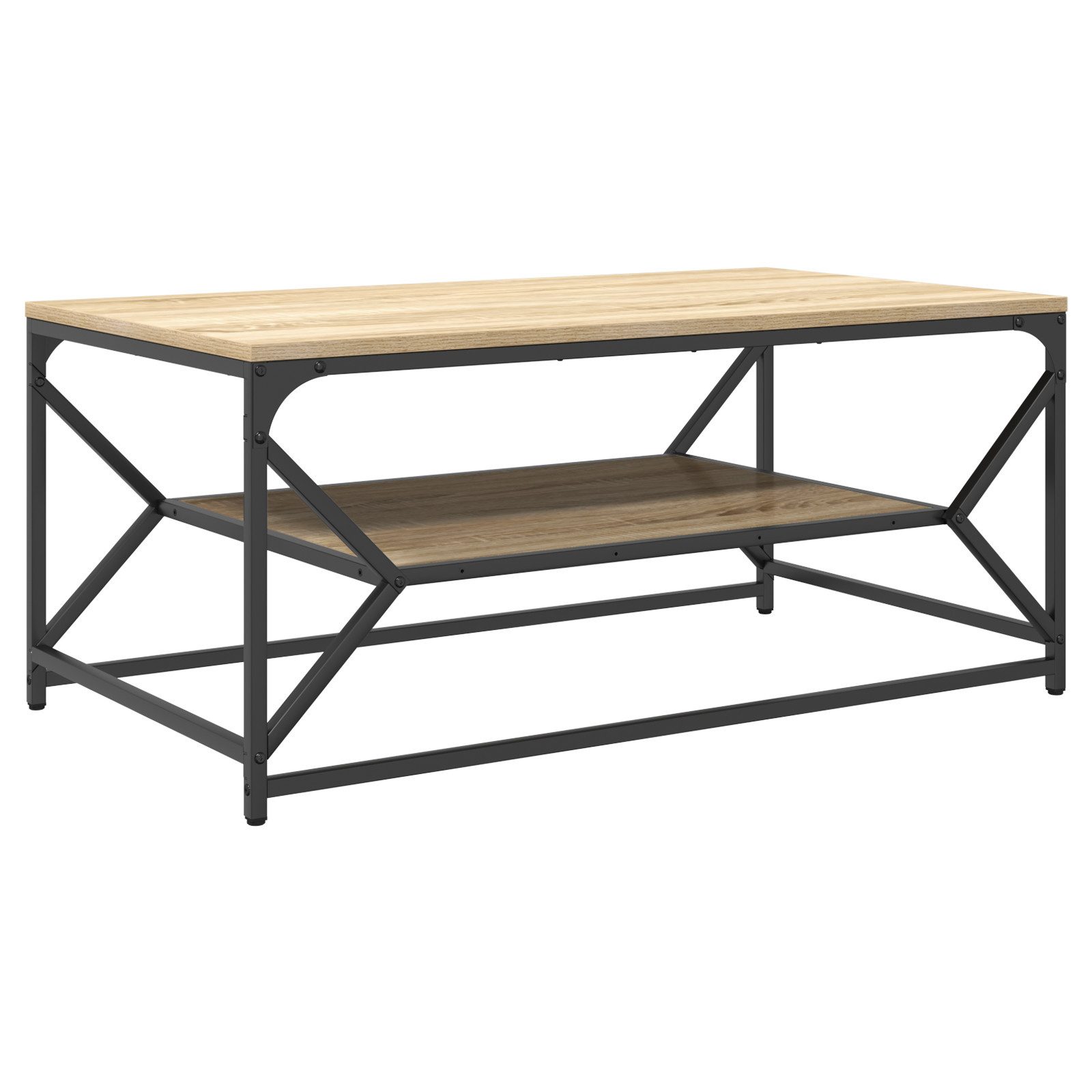 vidaXL Couchtisch Couchtisch mit Ablage Sonoma günstig online kaufen